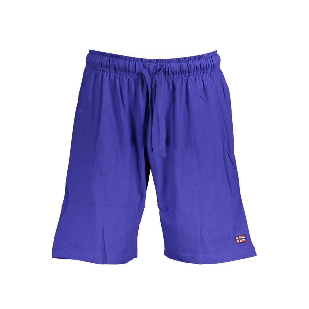 Norway 1963 Blue Cotton Men's Bermuda Shorts | Regal Royce