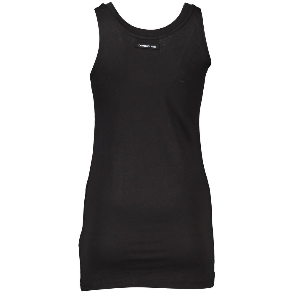 Cavalli Class Black Cotton Women's Tank Top | Regal Royce