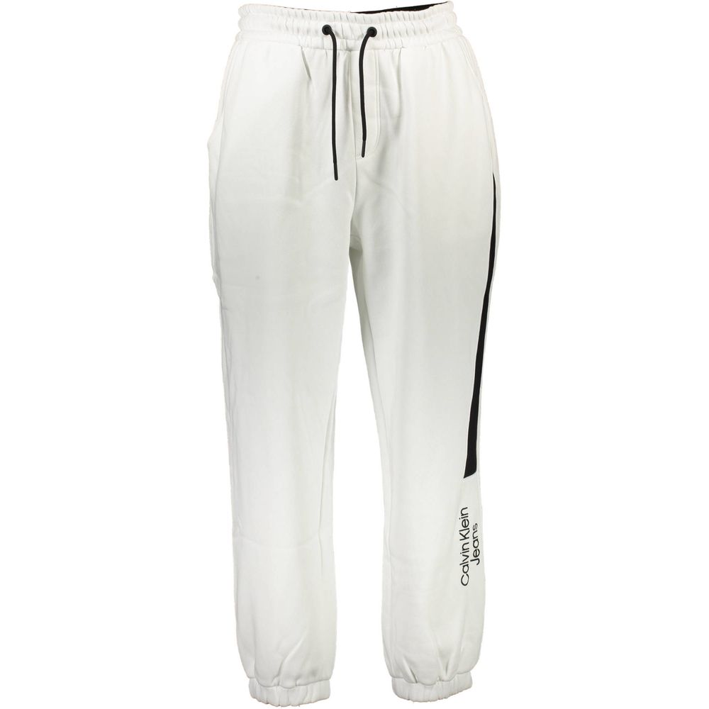 Calvin Klein White Cotton Men's Sweatpant | Regal Royce