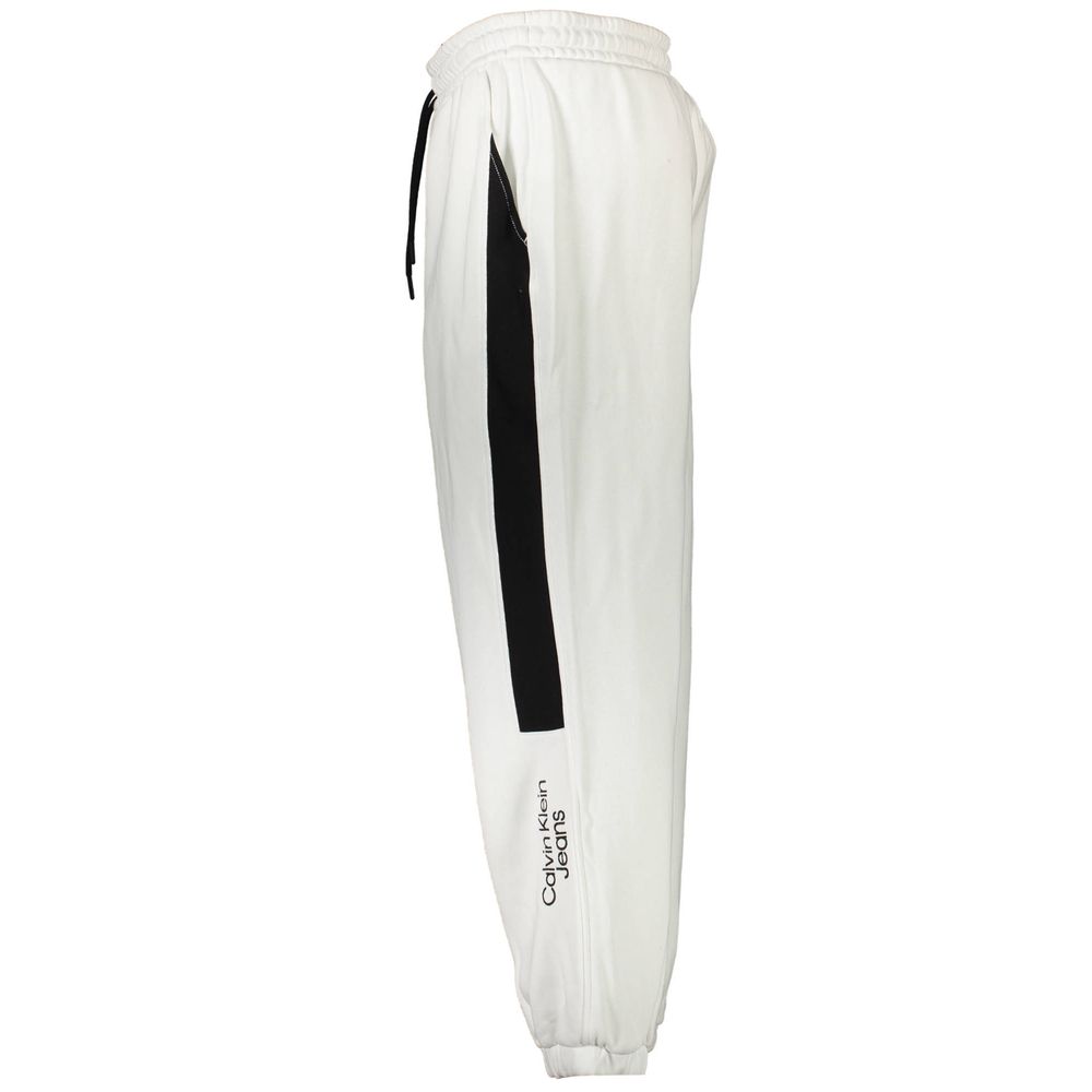 Calvin Klein White Cotton Men's Sweatpant | Regal Royce
