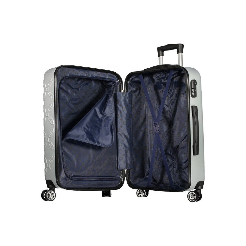 Laura Biagiotti Argento Poliuretano Women's Travel Trolley Set | Regal Royce