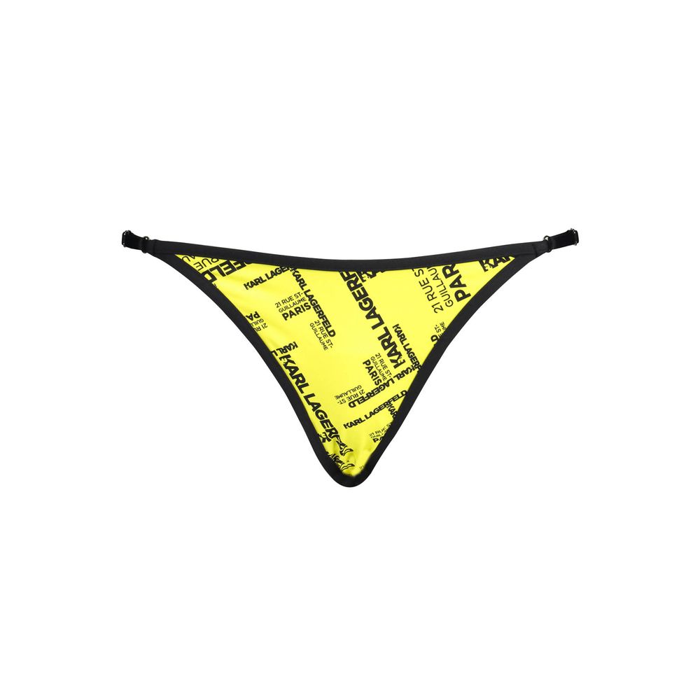 Karl Lagerfeld Yellow Polyamide Women's Swim Brief | Regal Royce