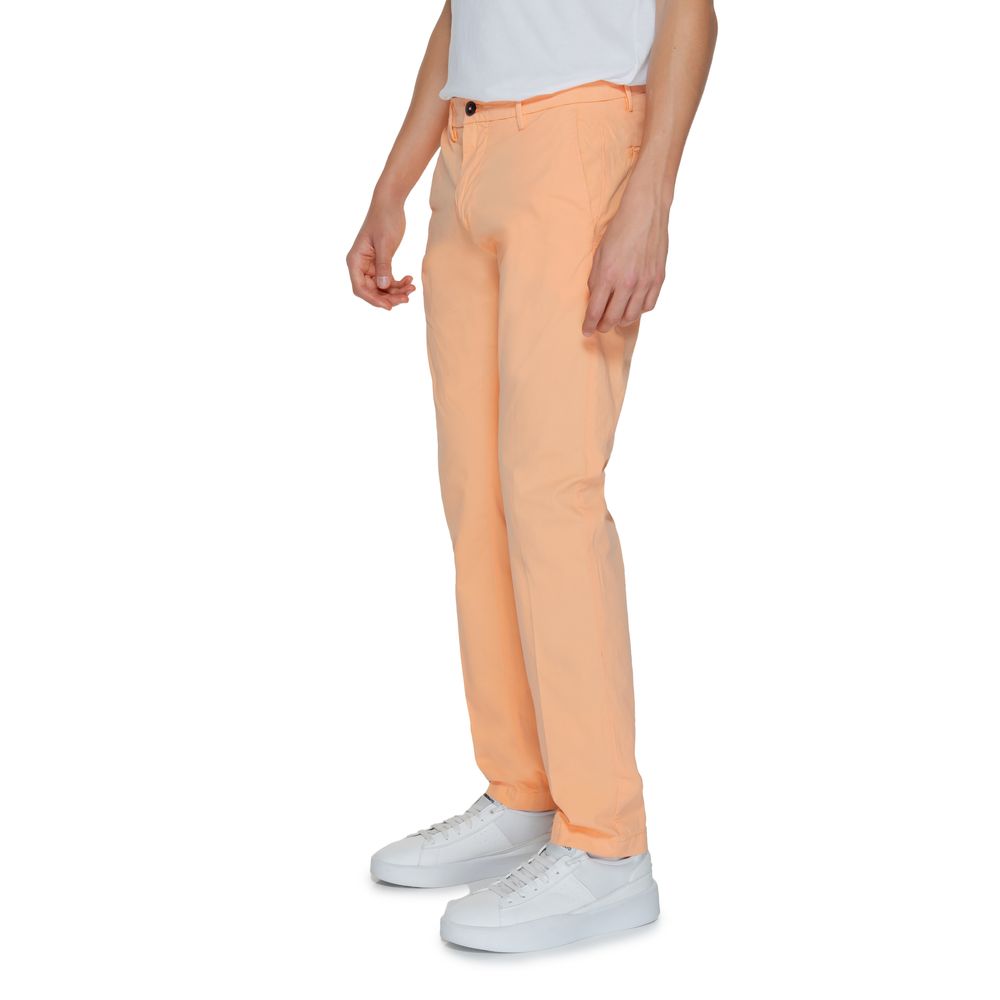 Borghese Orange Cotton Chino Pants | Regal Royce