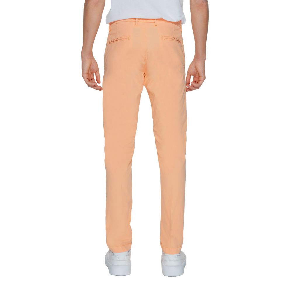 Borghese Orange Cotton Chino Pants | Regal Royce