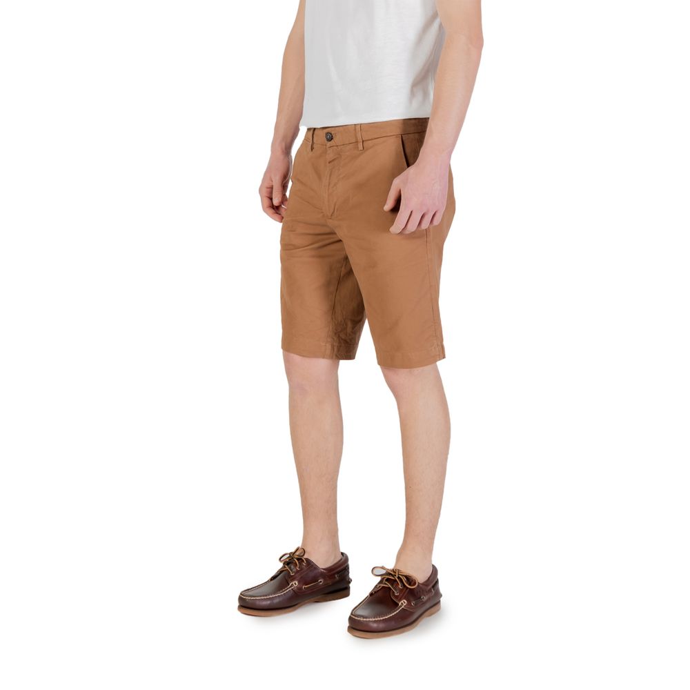 Borghese Beige Cotton Bermuda Shorts | Regal Royce