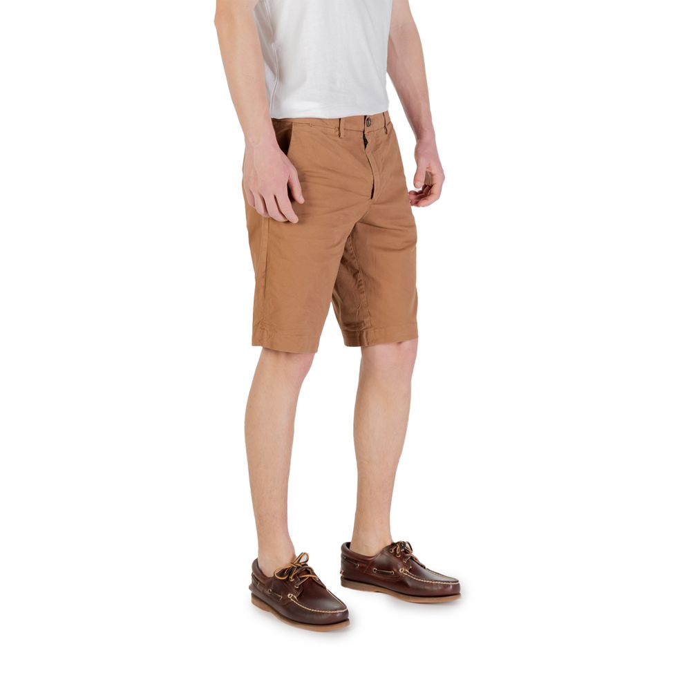 Borghese Beige Cotton Bermuda Shorts | Regal Royce