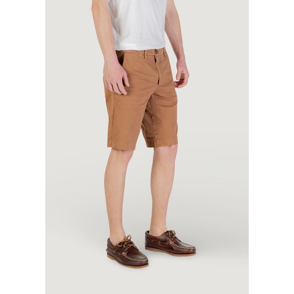 Borghese Beige Cotton Bermuda Shorts | Regal Royce