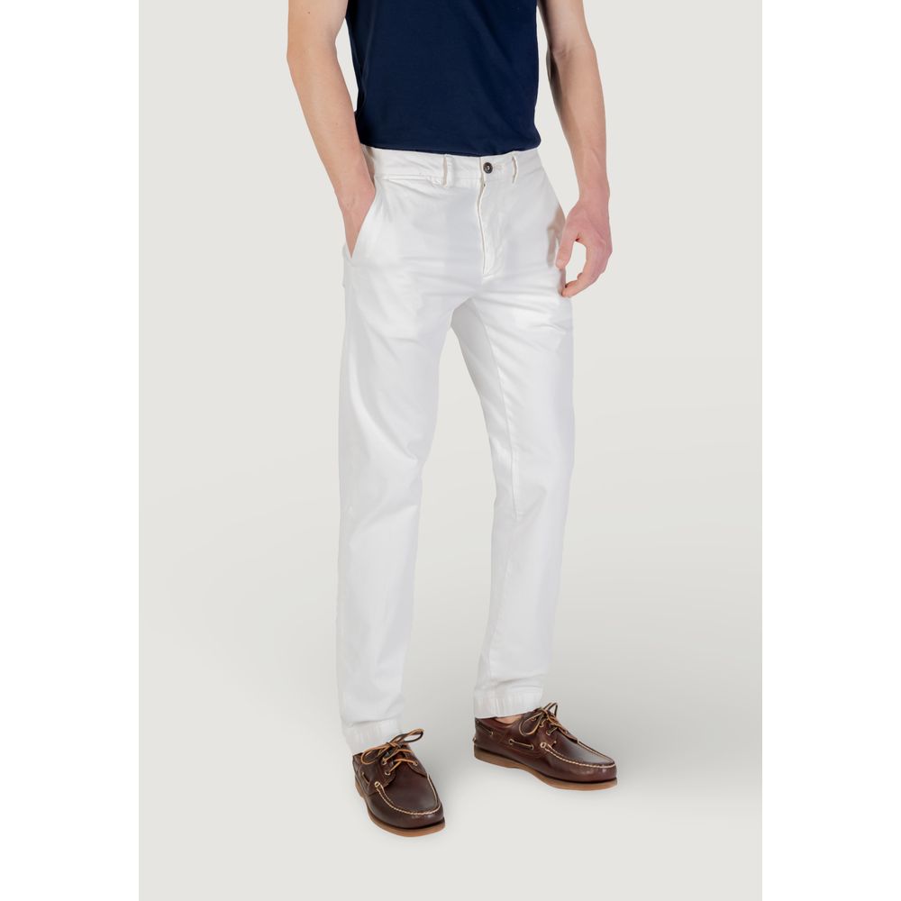 Borghese White Cotton Skinny Pants | Regal Royce