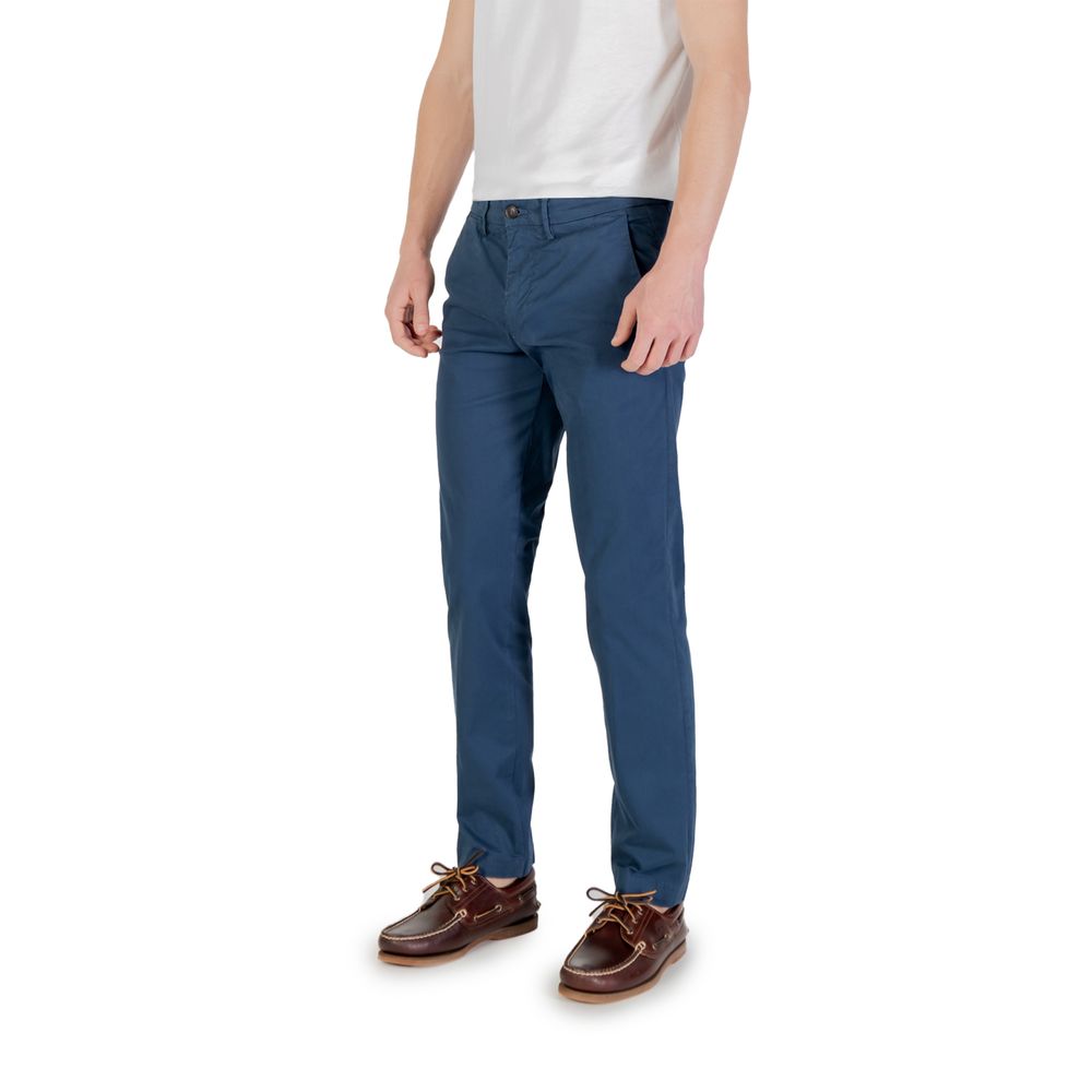 Borghese Blue Cotton Skinny Pants | Regal Royce