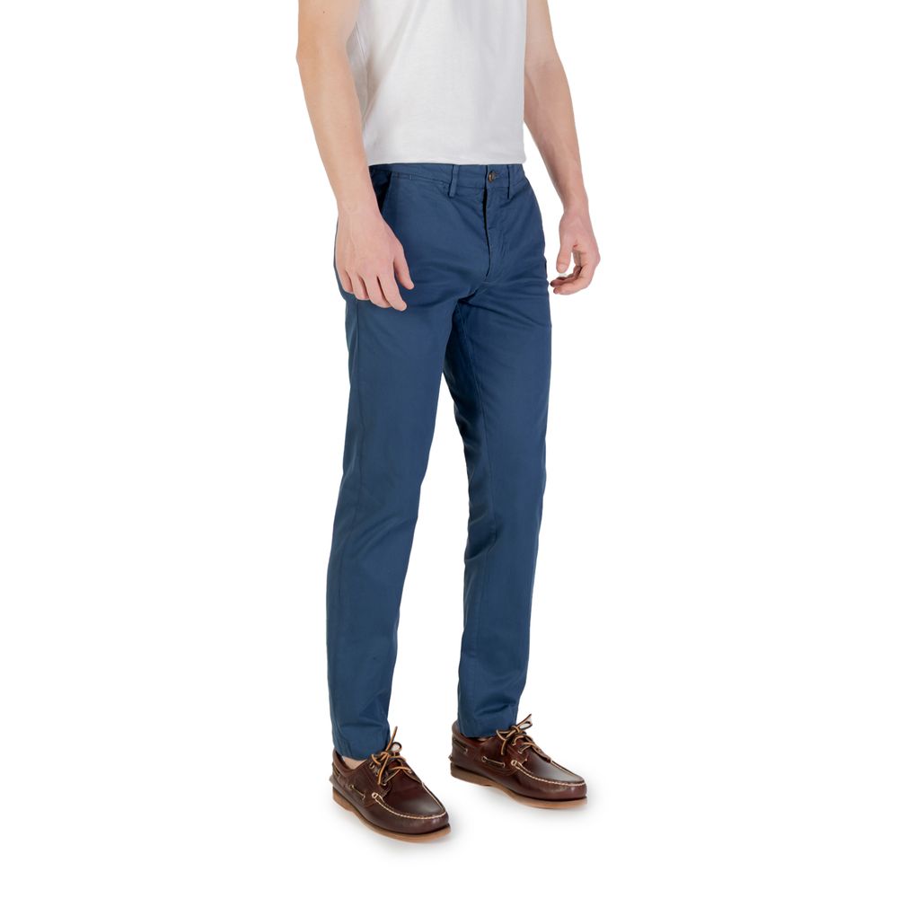 Borghese Blue Cotton Skinny Pants | Regal Royce