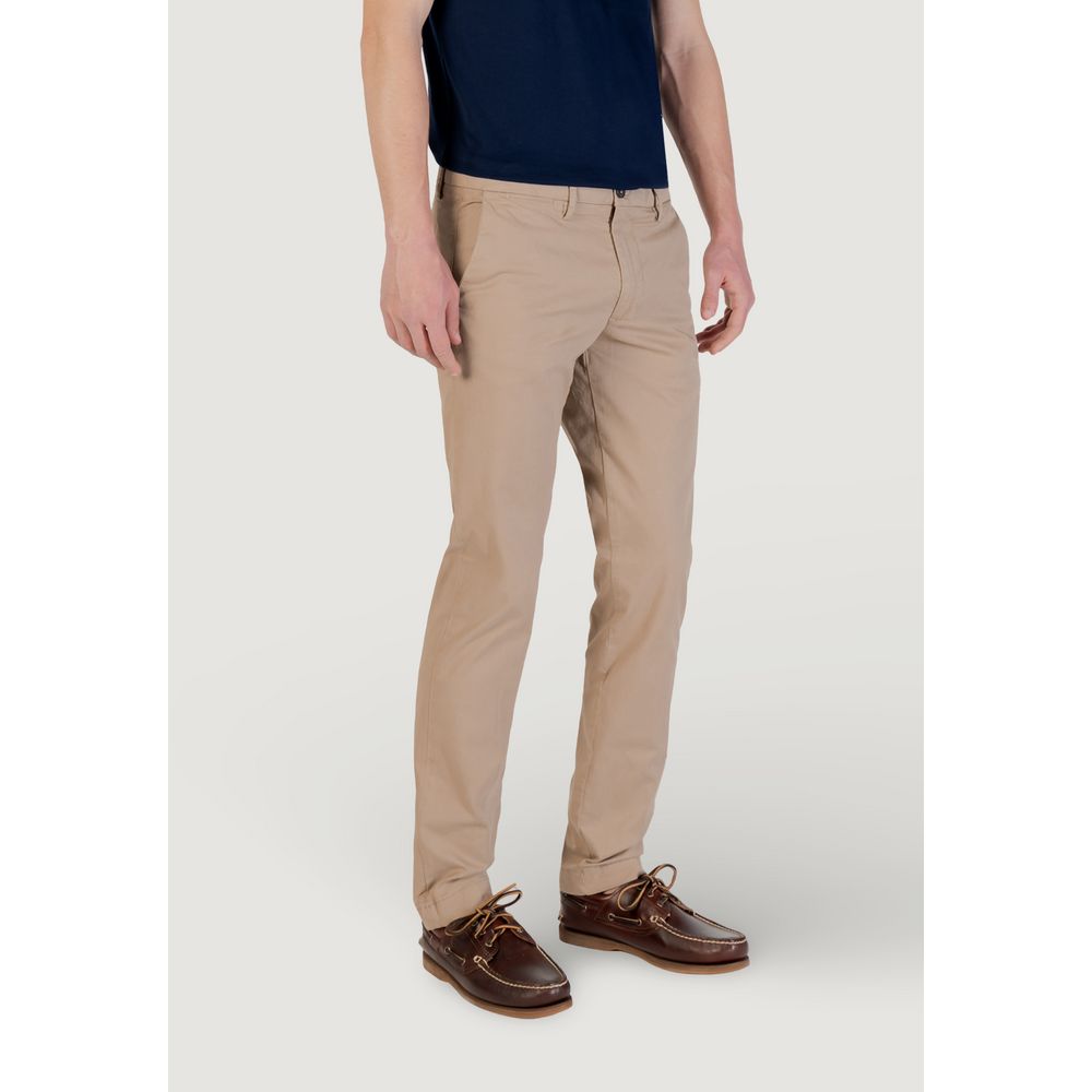 Borghese Beige Cotton Skinny Pants | Regal Royce