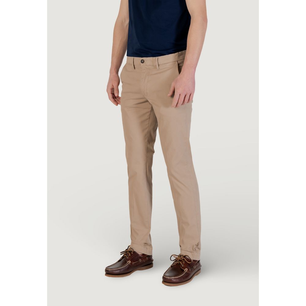 Borghese Beige Cotton Skinny Pants | Regal Royce