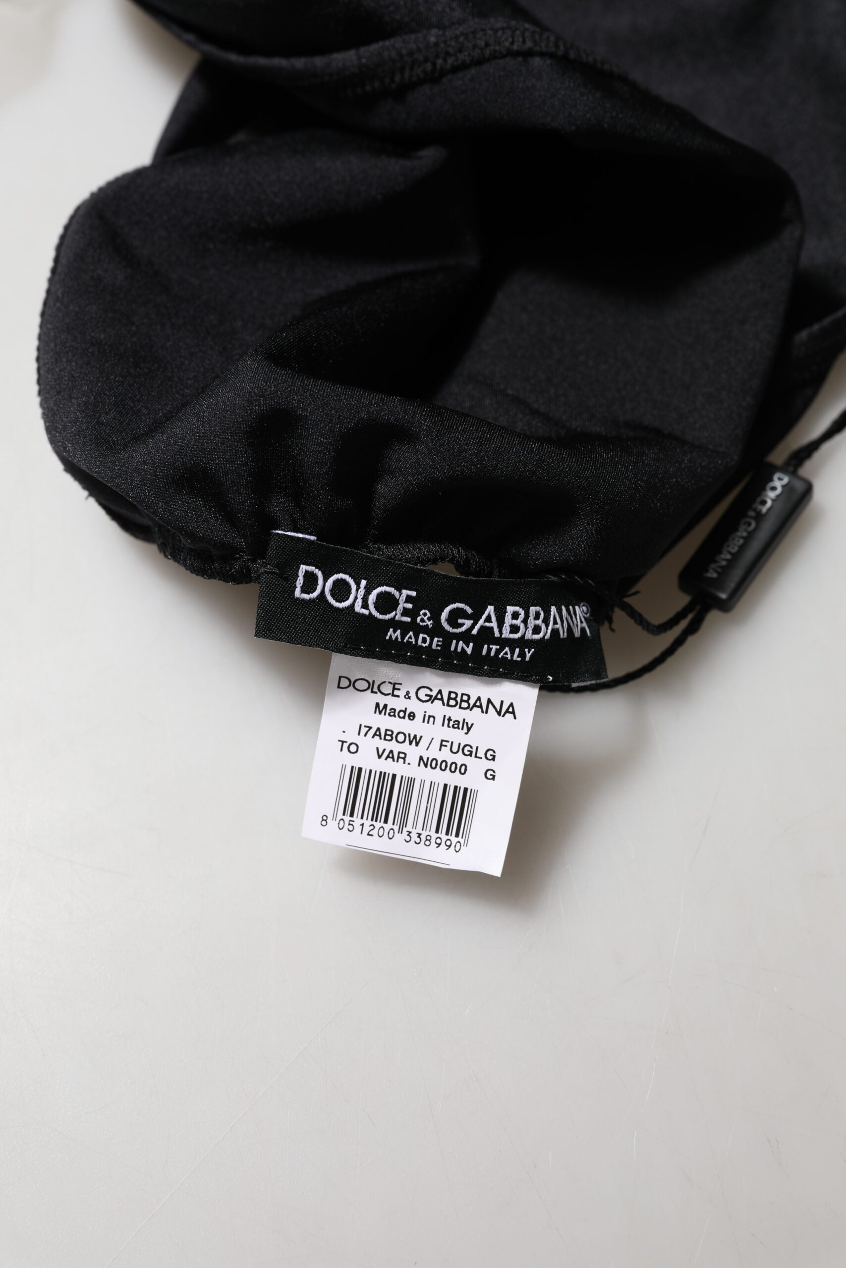 Dolce & Gabbana Black Nylon Blend Bandeau Strapless Tube Top | Regal Royce