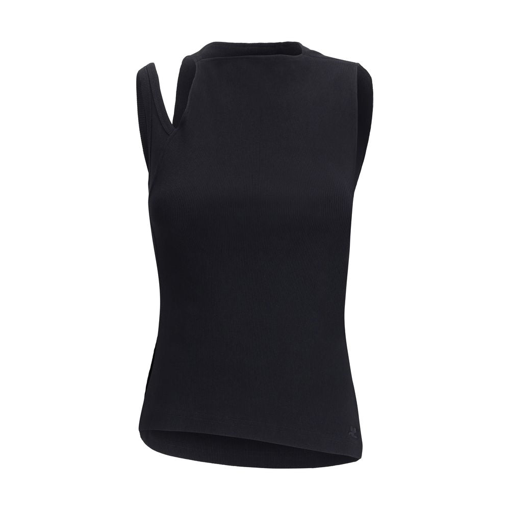 Courrèges Black Cotton Top | Regal Royce