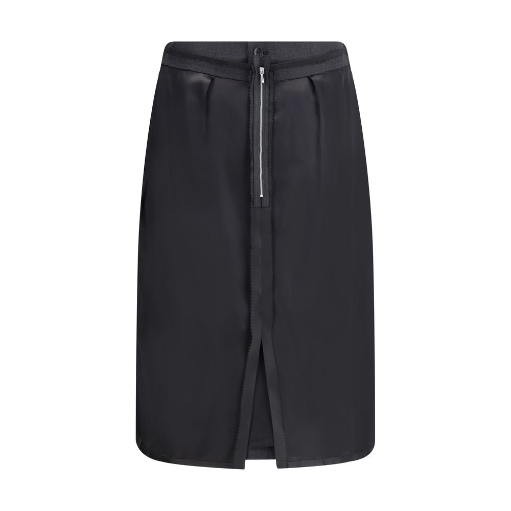 Margiela Black Polyester Midi Skirt | Regal Royce