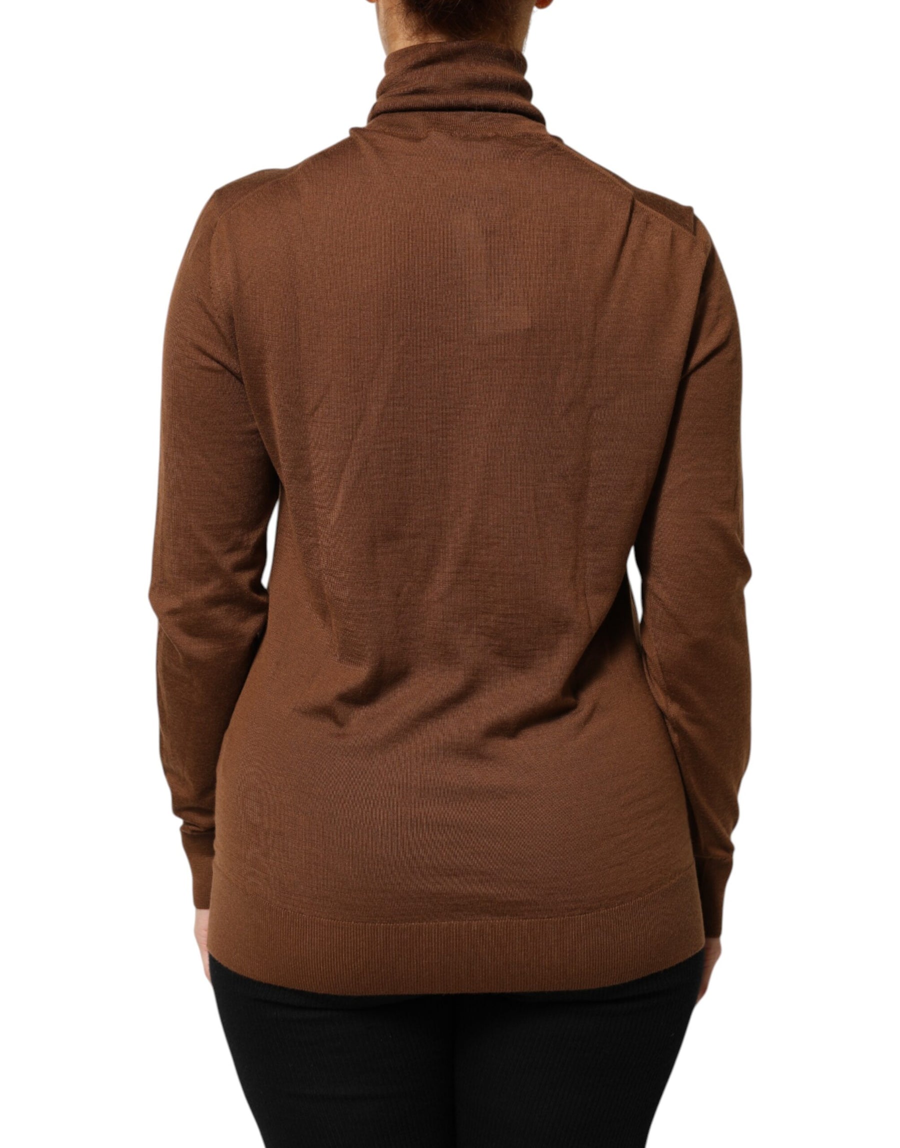 Dolce & Gabbana Brown Cashmere Turtle Neck Pullover Sweater | Regal Royce