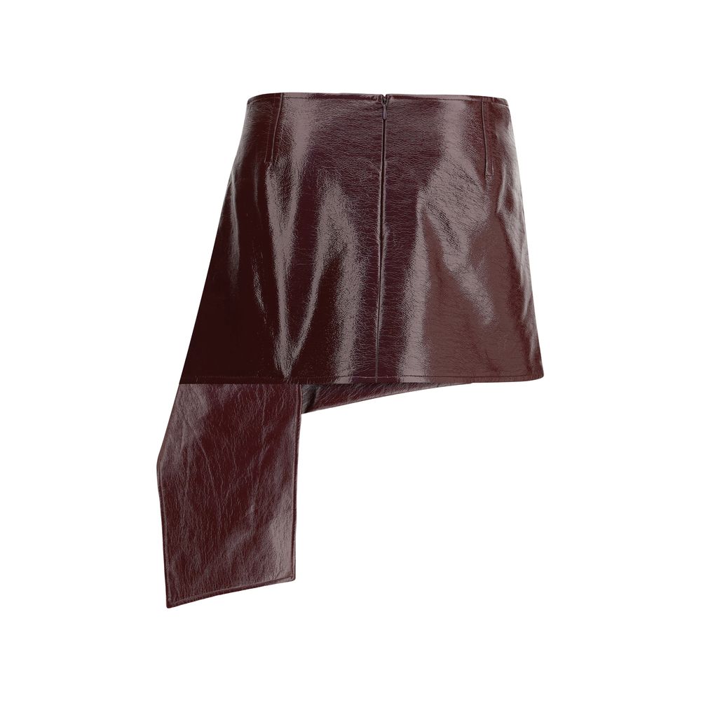 Courrèges Bordeaux Cotton Mini Skirt | Regal Royce