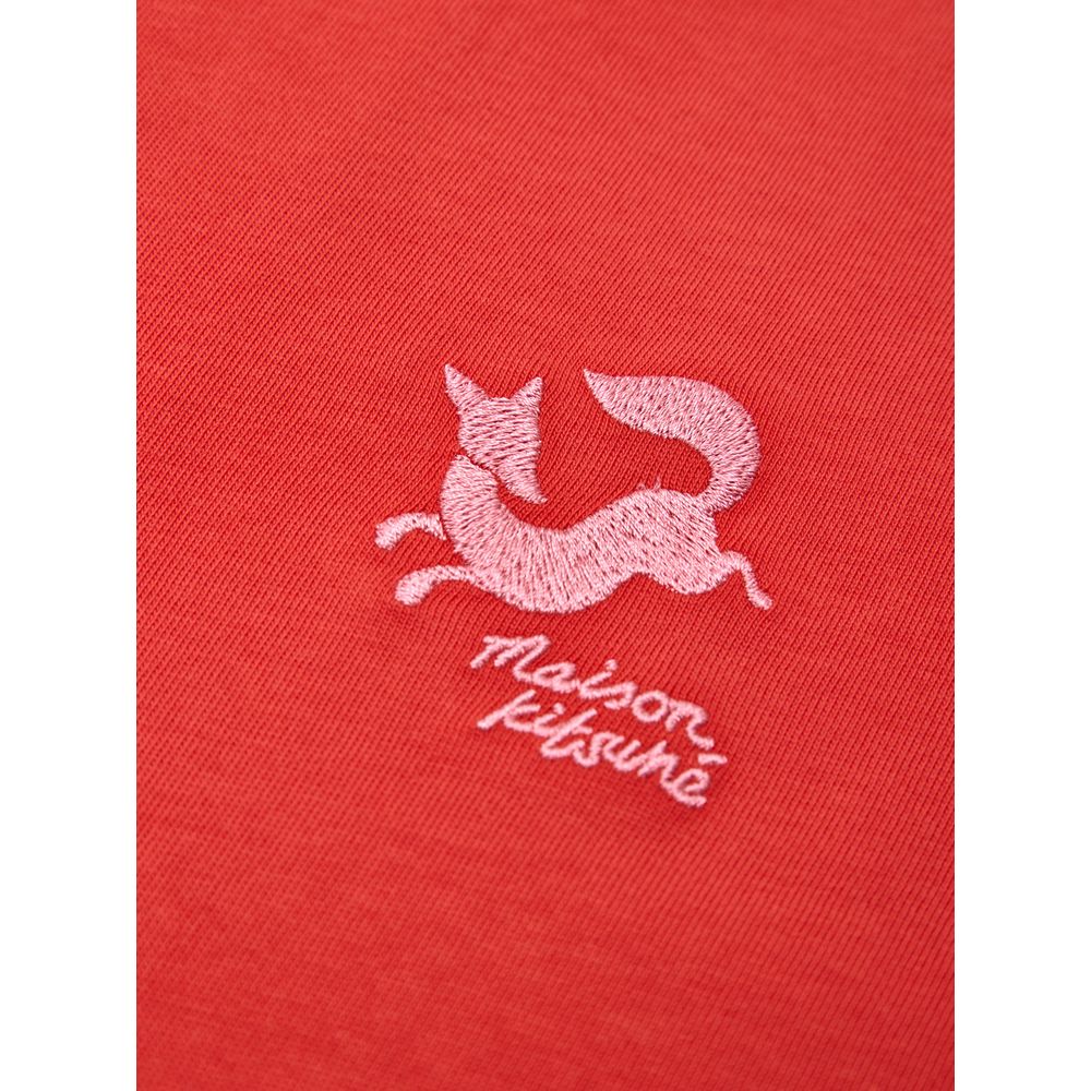 Maison Kitsuné Red Cotton T-Shirt | Regal Royce