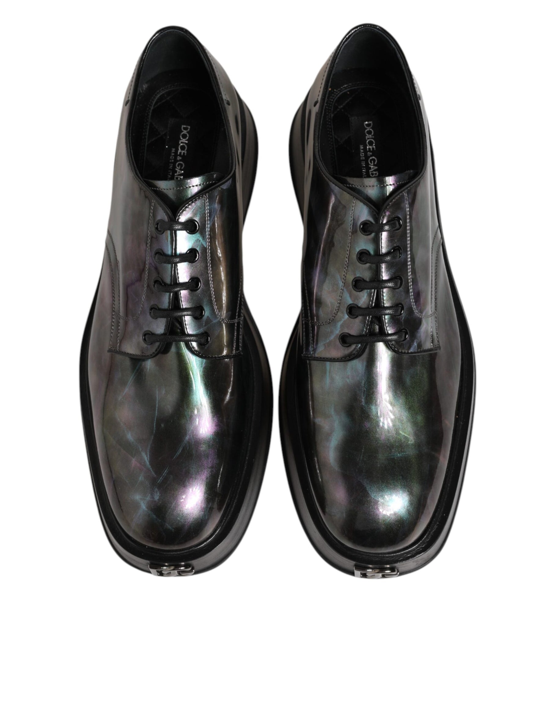Dolce & Gabbana Multicolor Leather Lace-up Men Formal Derby Shoes | Regal Royce