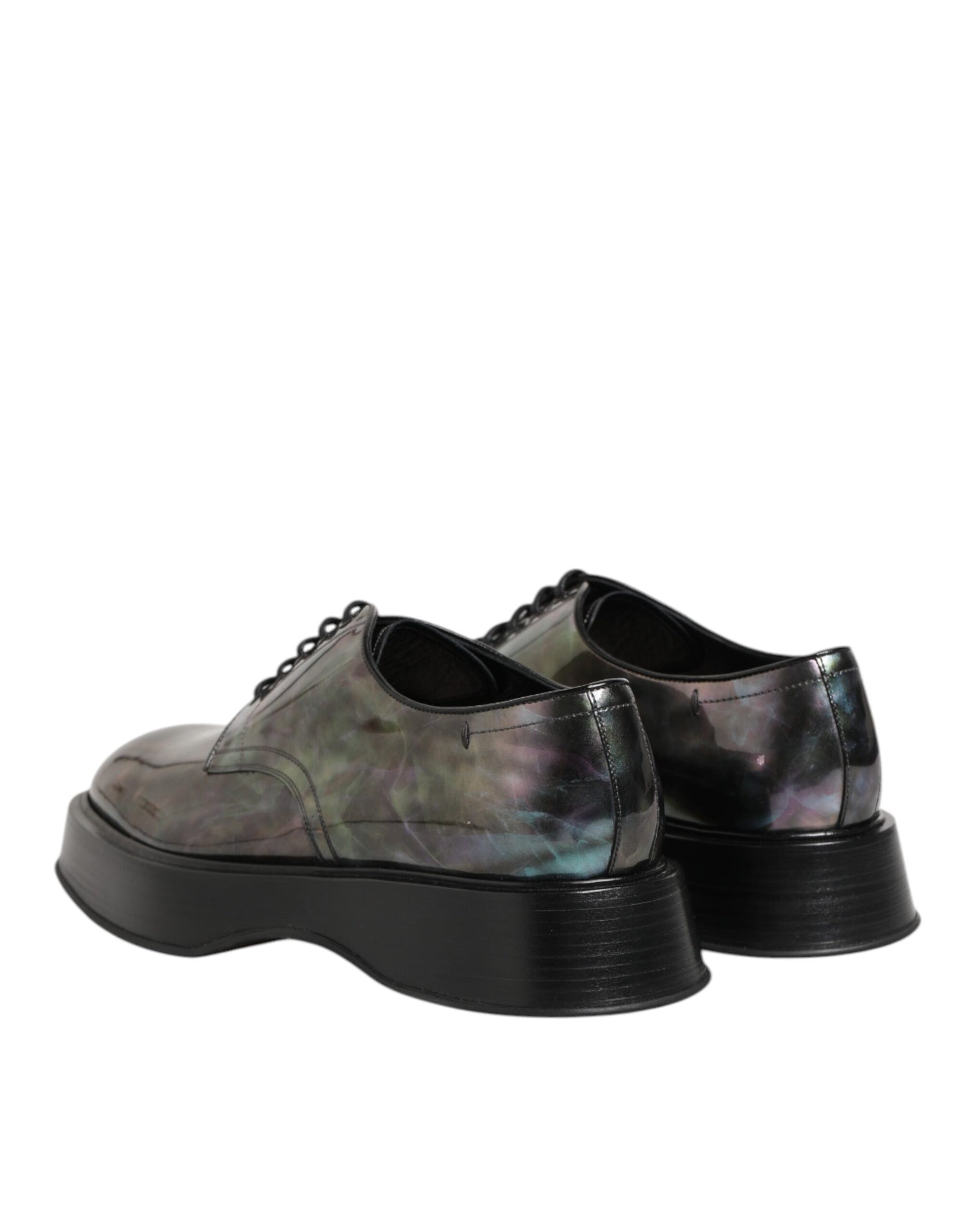 Dolce & Gabbana Multicolor Leather Lace-up Men Formal Derby Shoes | Regal Royce