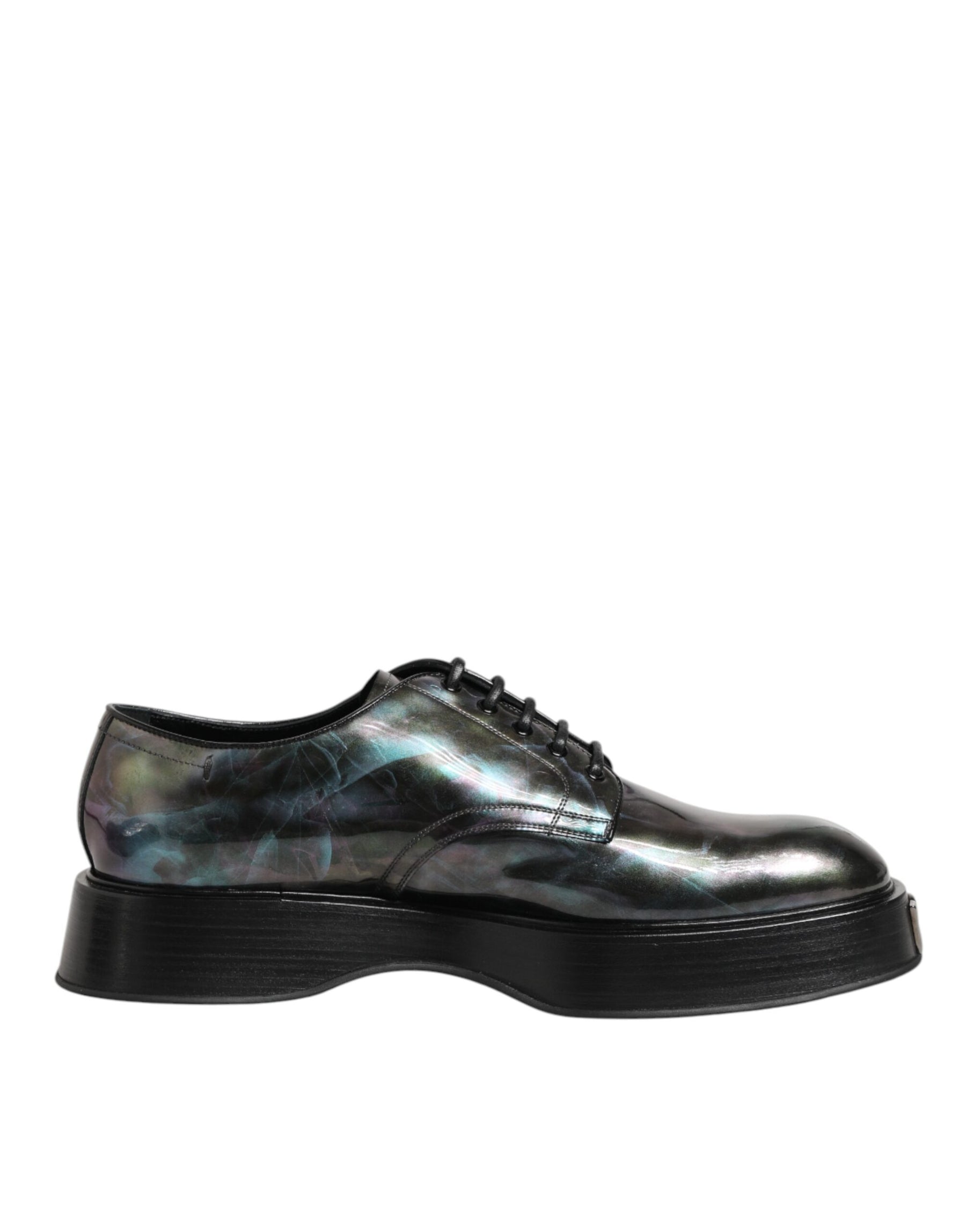 Dolce & Gabbana Multicolor Leather Lace-up Men Formal Derby Shoes | Regal Royce