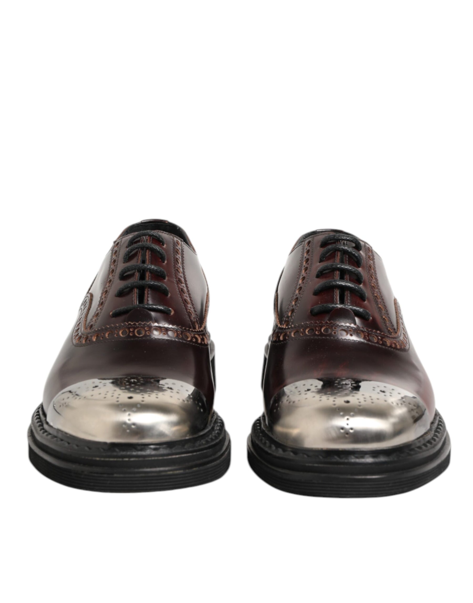 Dolce & Gabbana Brown Leather Lace Up Dress Men Oxford Shoes | Regal Royce