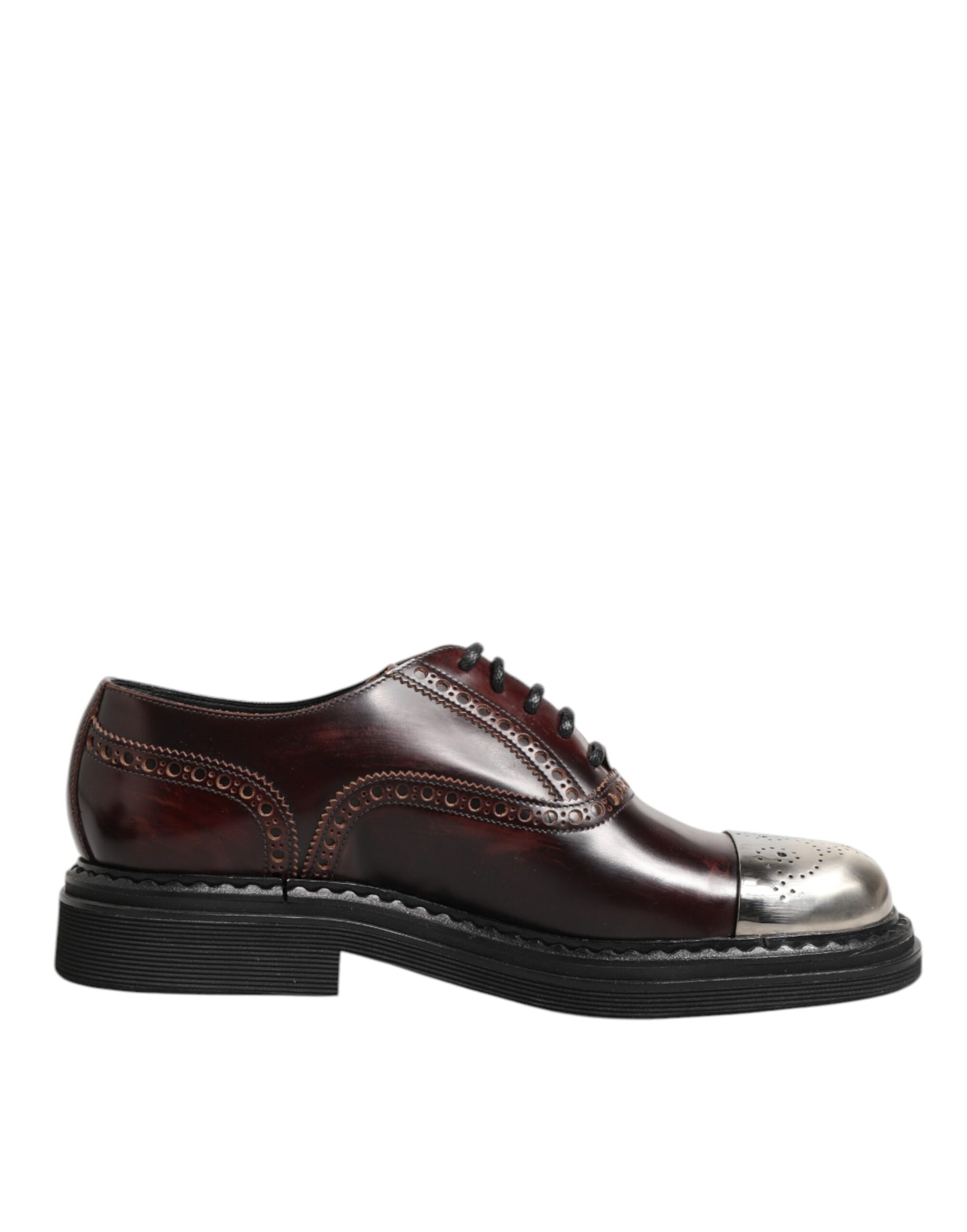 Dolce & Gabbana Brown Leather Lace Up Dress Men Oxford Shoes | Regal Royce