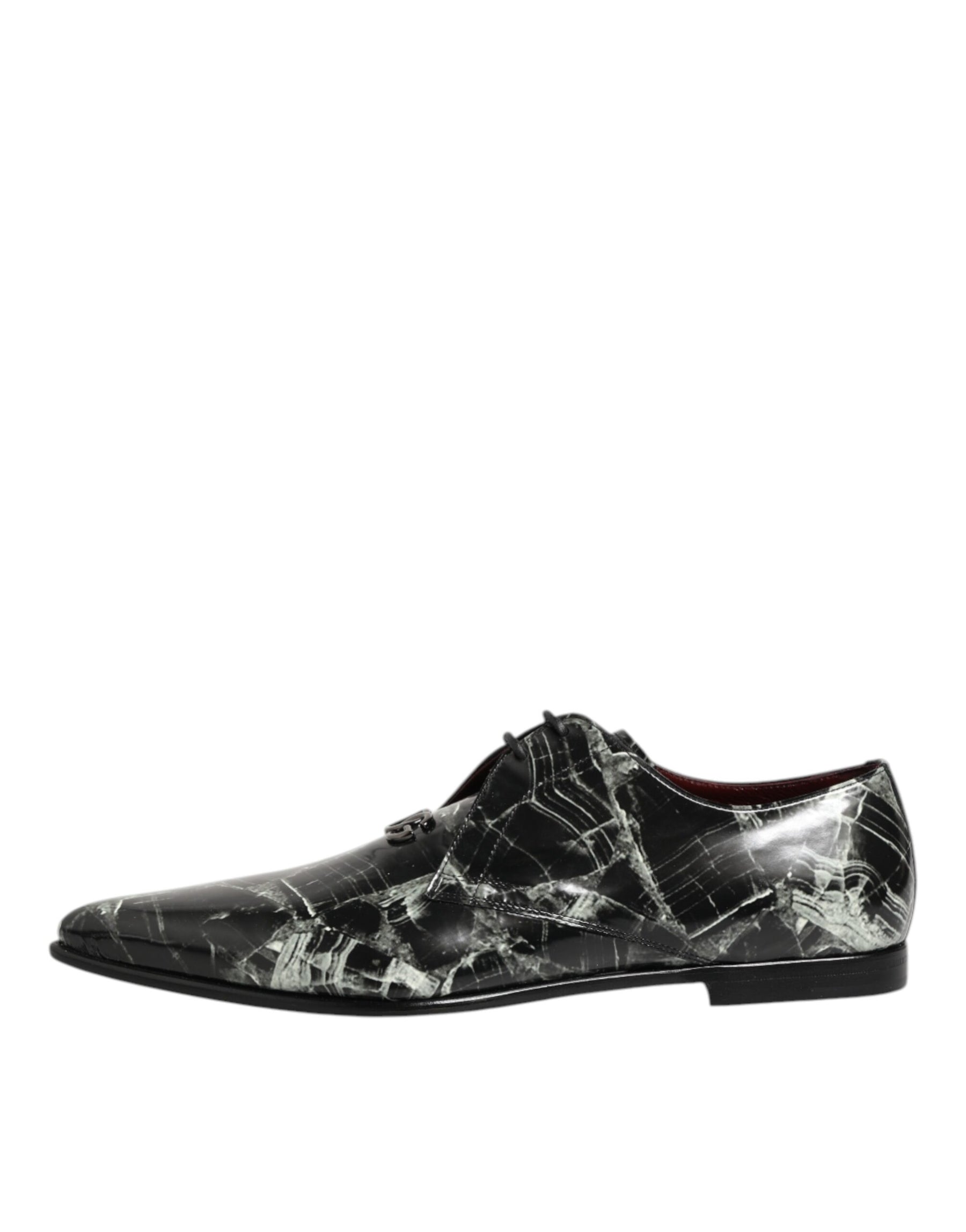 Dolce & Gabbana Marbled Pattern Dress Lace Up Derby Shoes | Regal Royce