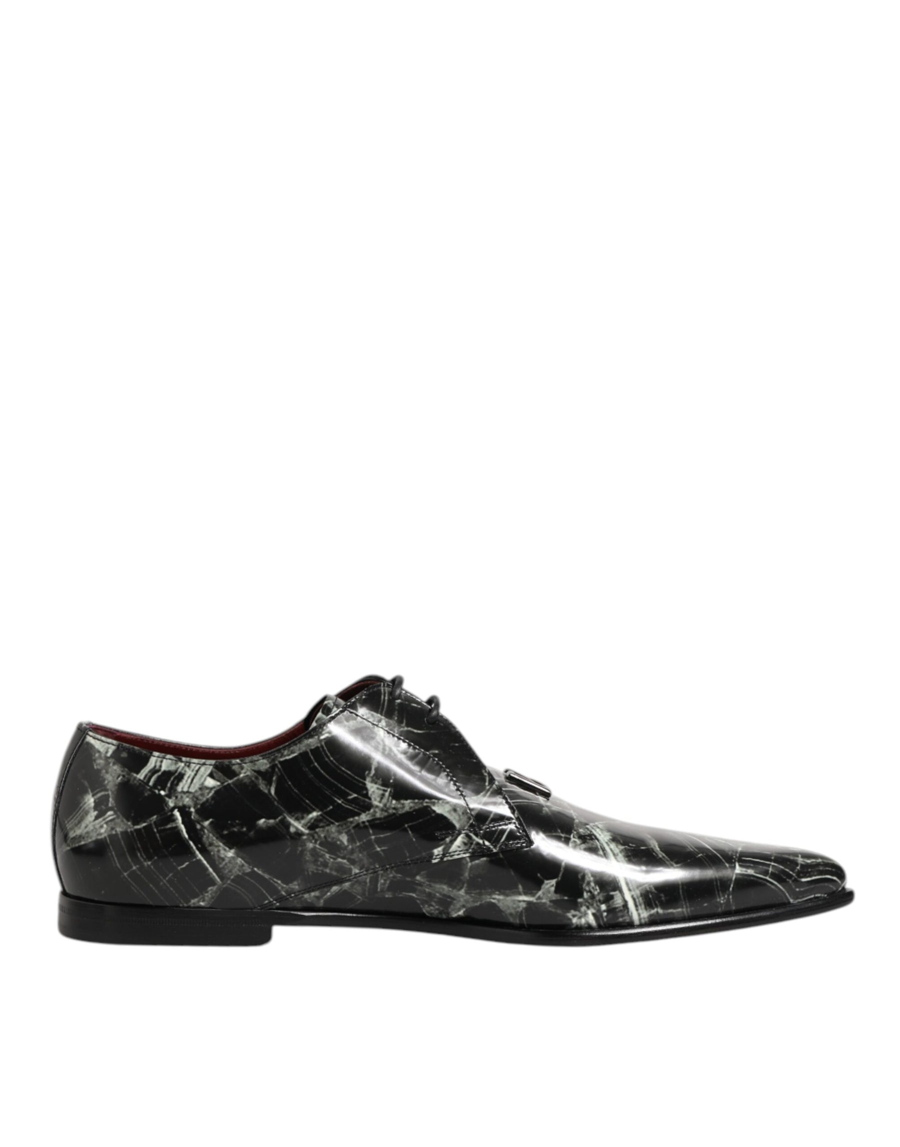 Dolce & Gabbana Marbled Pattern Dress Lace Up Derby Shoes | Regal Royce