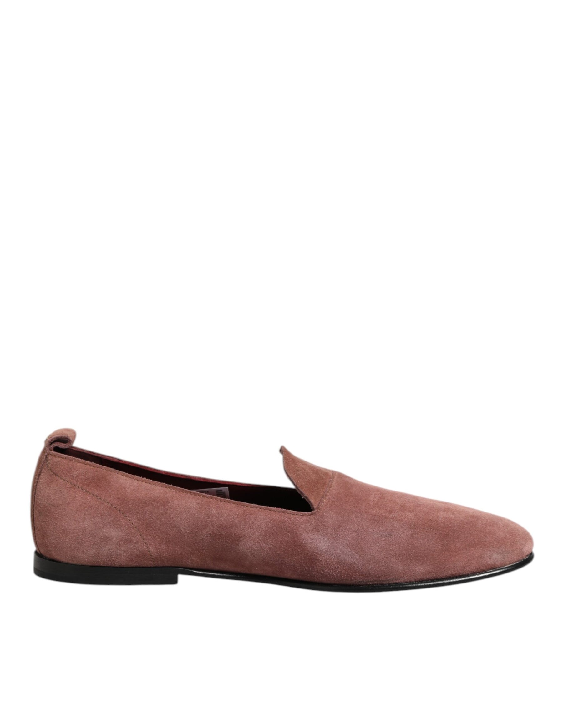 Dolce & Gabbana Pink Suede Loafers Formal Men Dress Shoes | Regal Royce