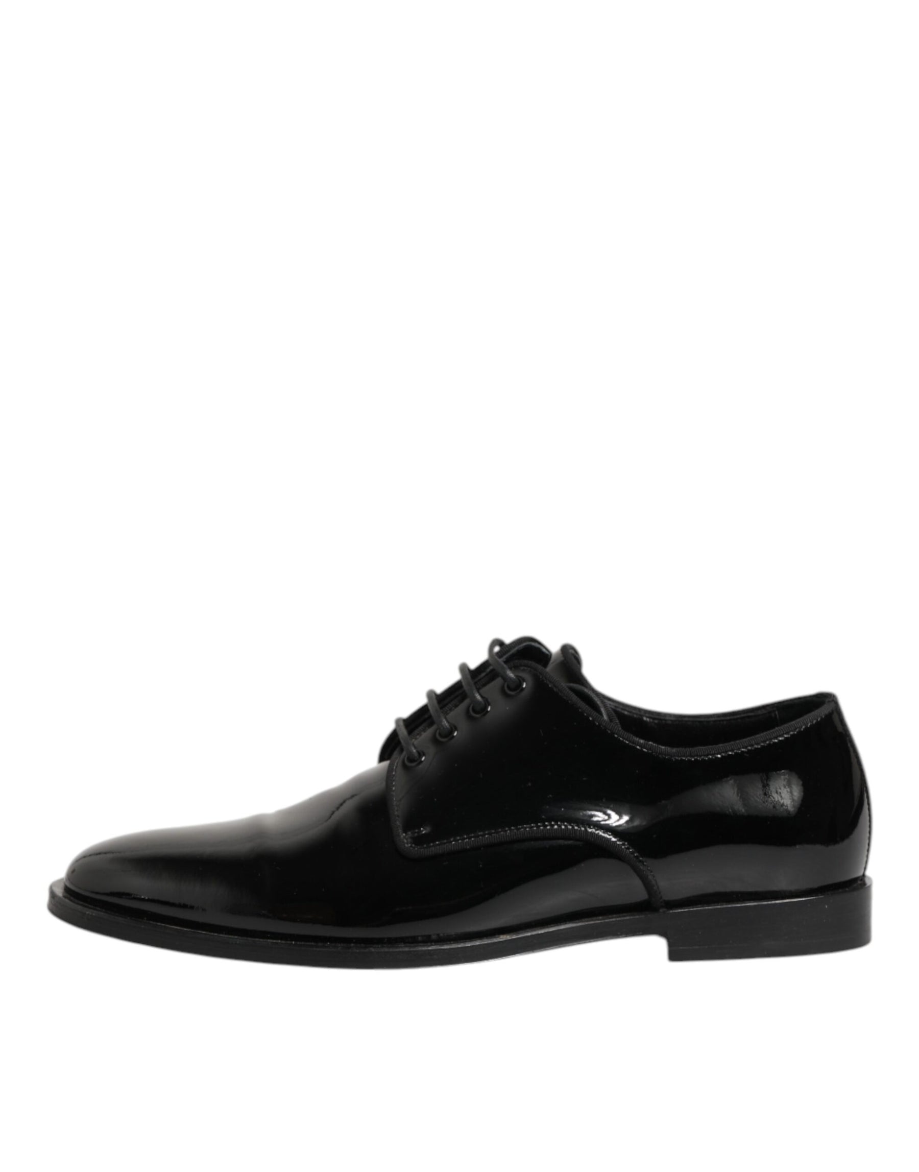 Dolce & Gabbana Black Leather Lace Up Derby Formal Dress Shoes | Regal Royce