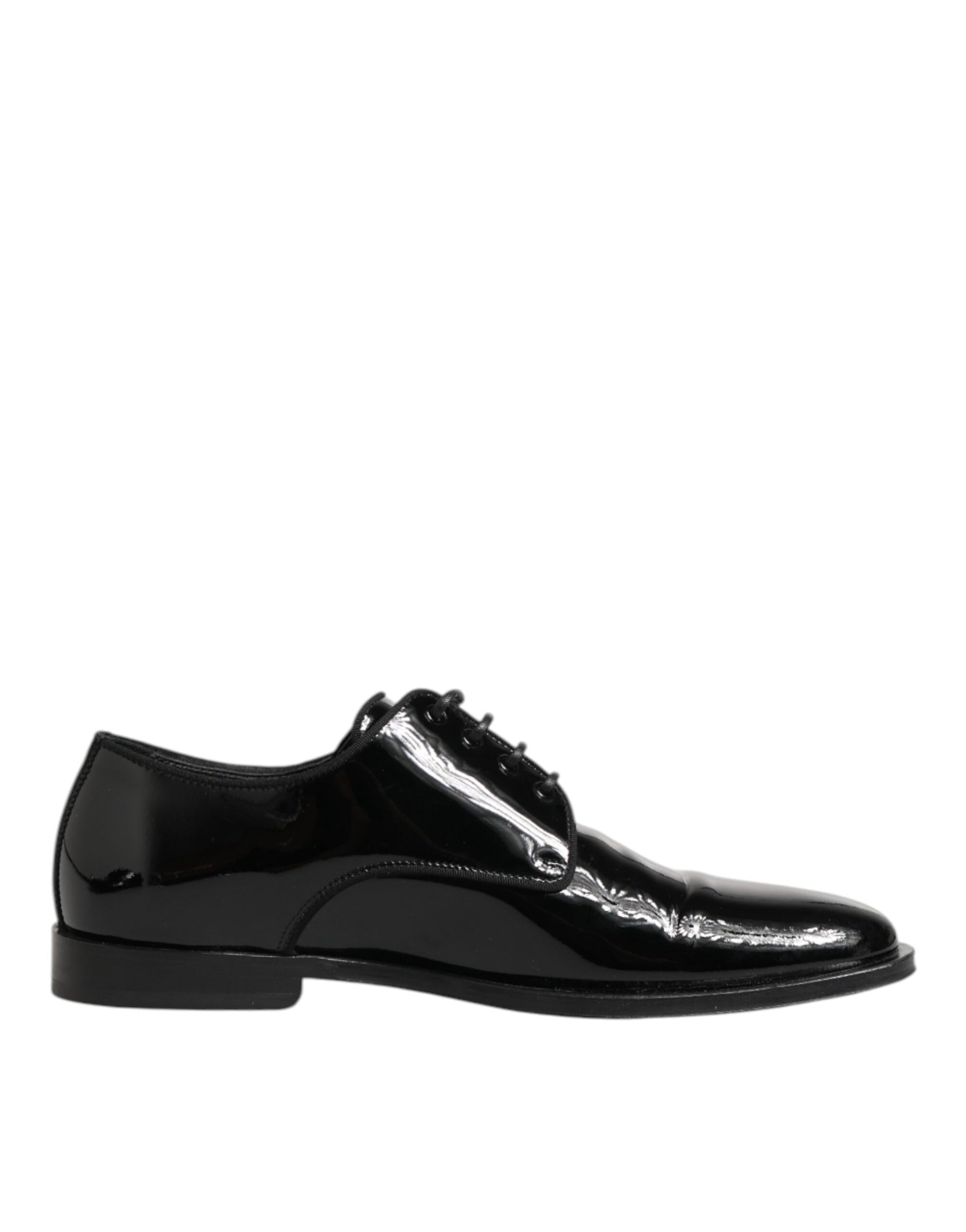 Dolce & Gabbana Black Leather Lace Up Derby Formal Dress Shoes | Regal Royce