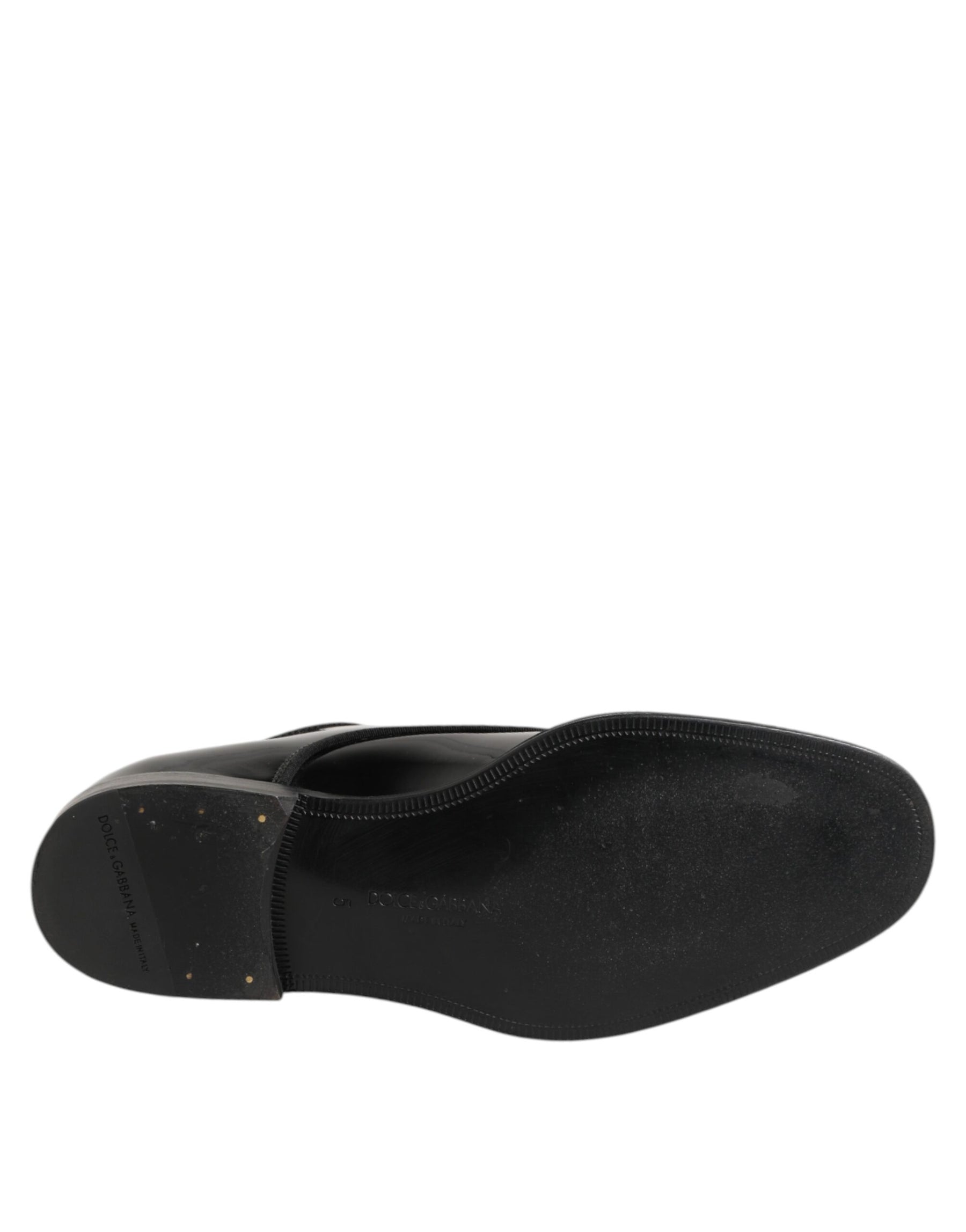 Dolce & Gabbana Black Leather Lace Up Derby Formal Dress Shoes | Regal Royce