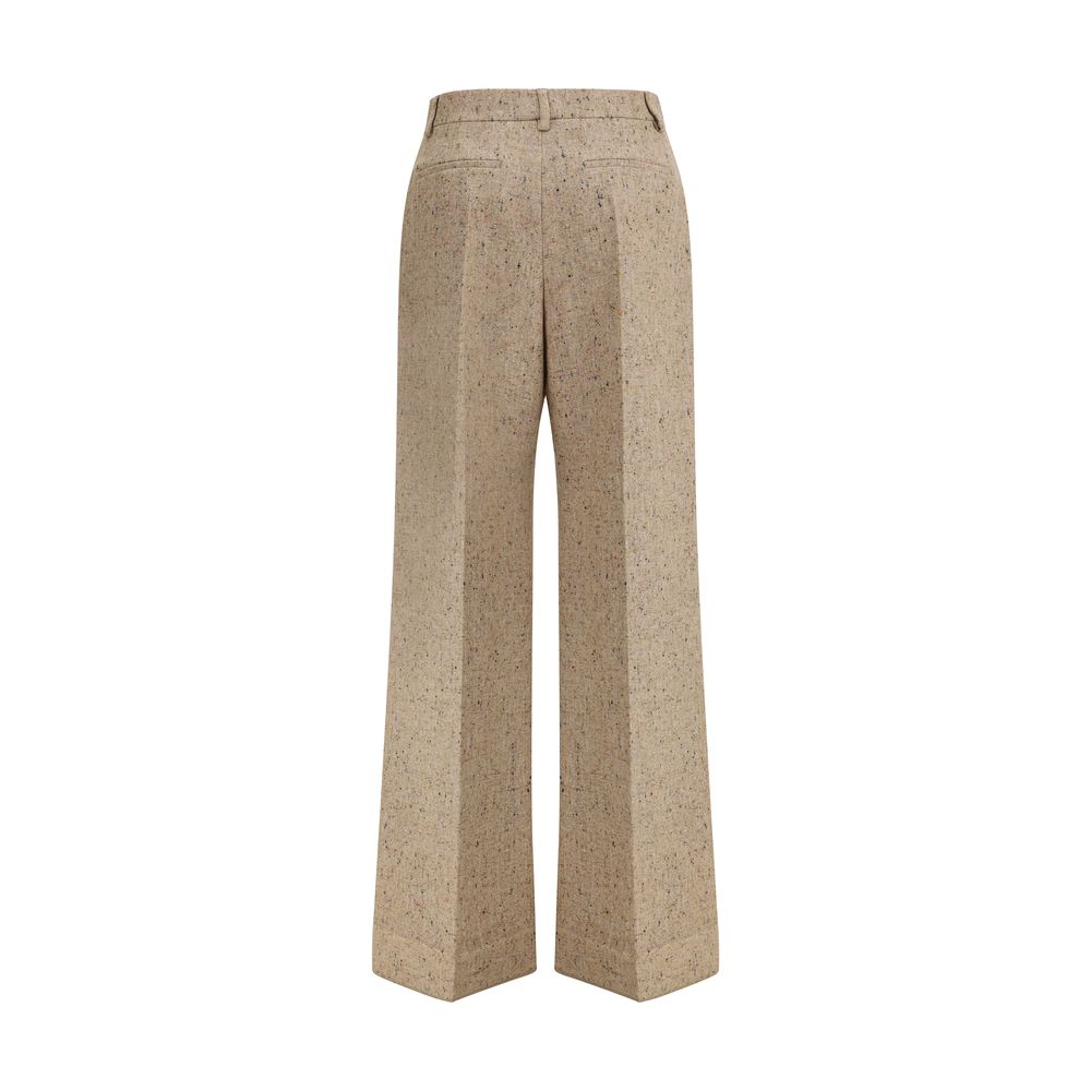 Valentino Beige Fleece Wool Casual Pants | Regal Royce