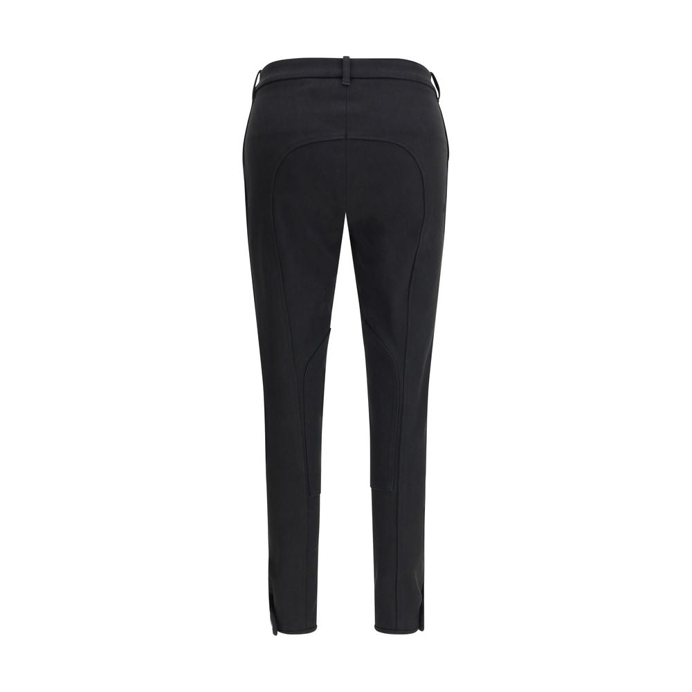 Burberry Black Cotton Casual Pants | Regal Royce