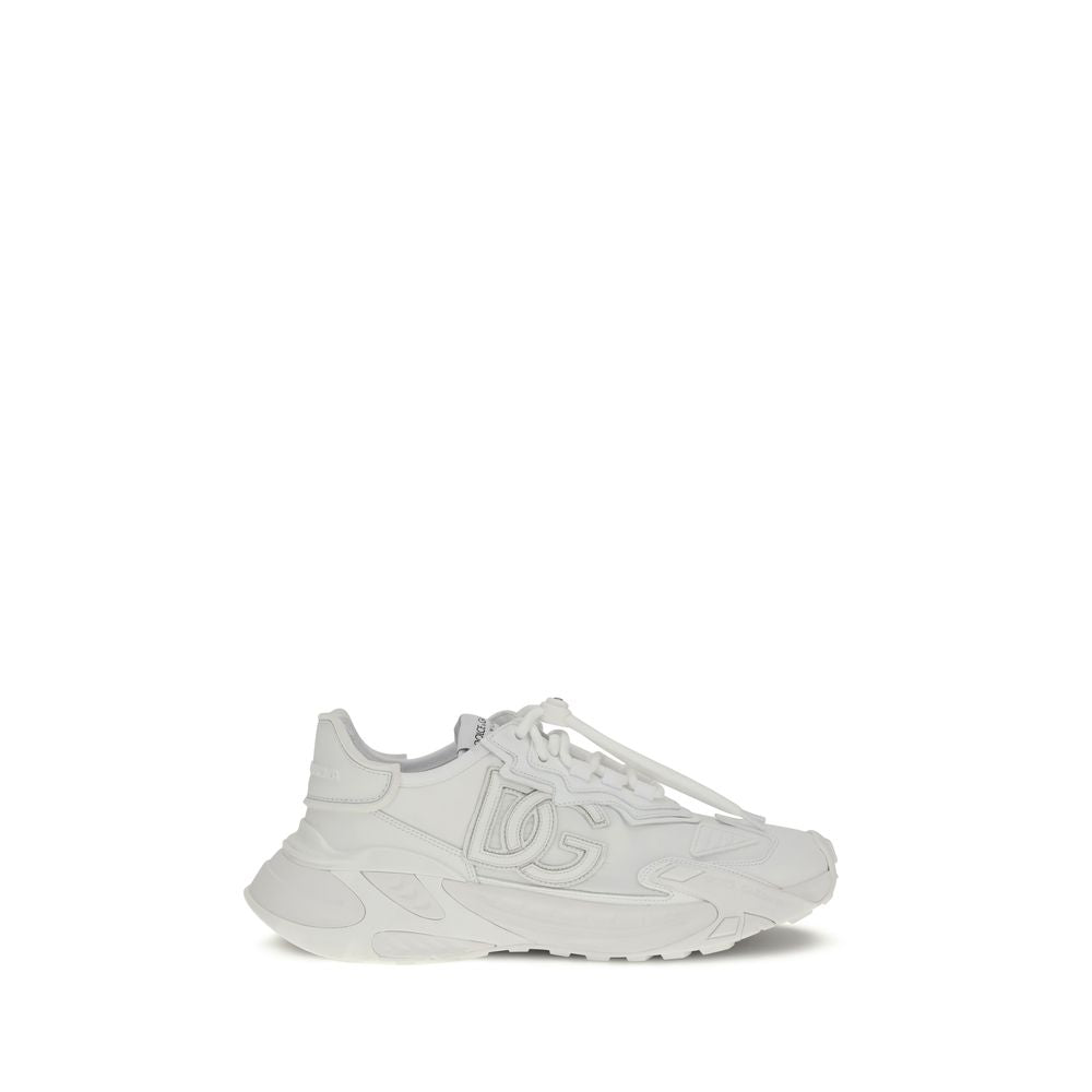 Dolce & Gabbana White Polyamide Athletic Sneakers | Regal Royce
