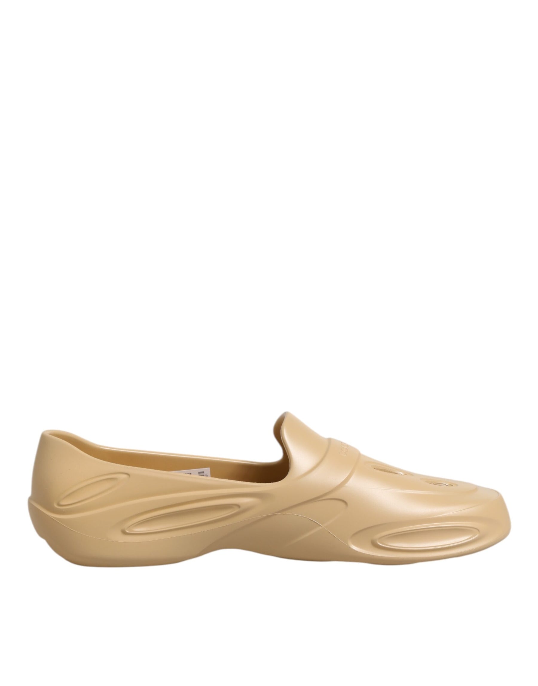Dolce & Gabbana Beige Rubber Slides Low Top Sneakers Shoes | Regal Royce