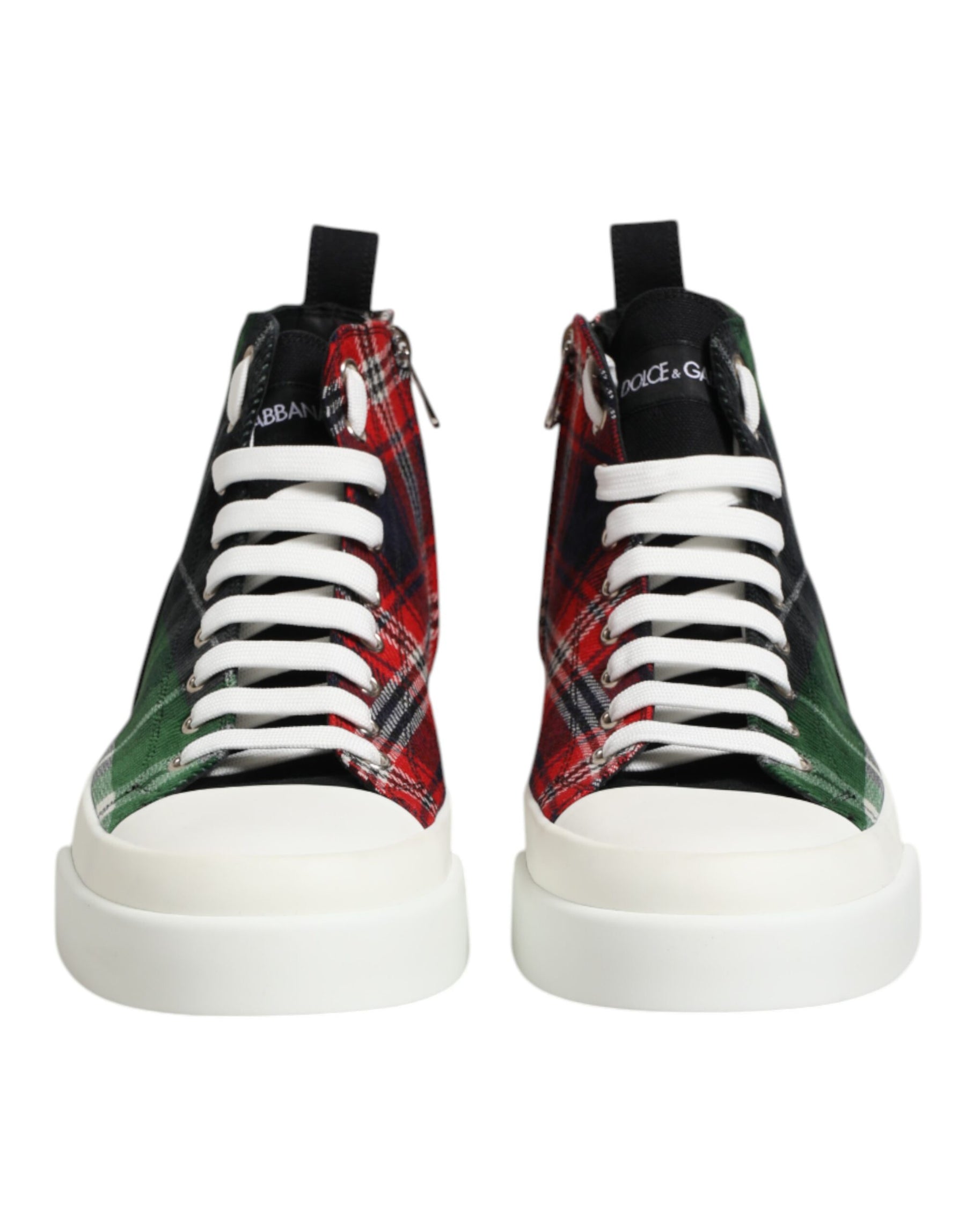 Dolce & Gabbana Multicolor DG Logo Men High Top Sneakers Shoes | Regal Royce