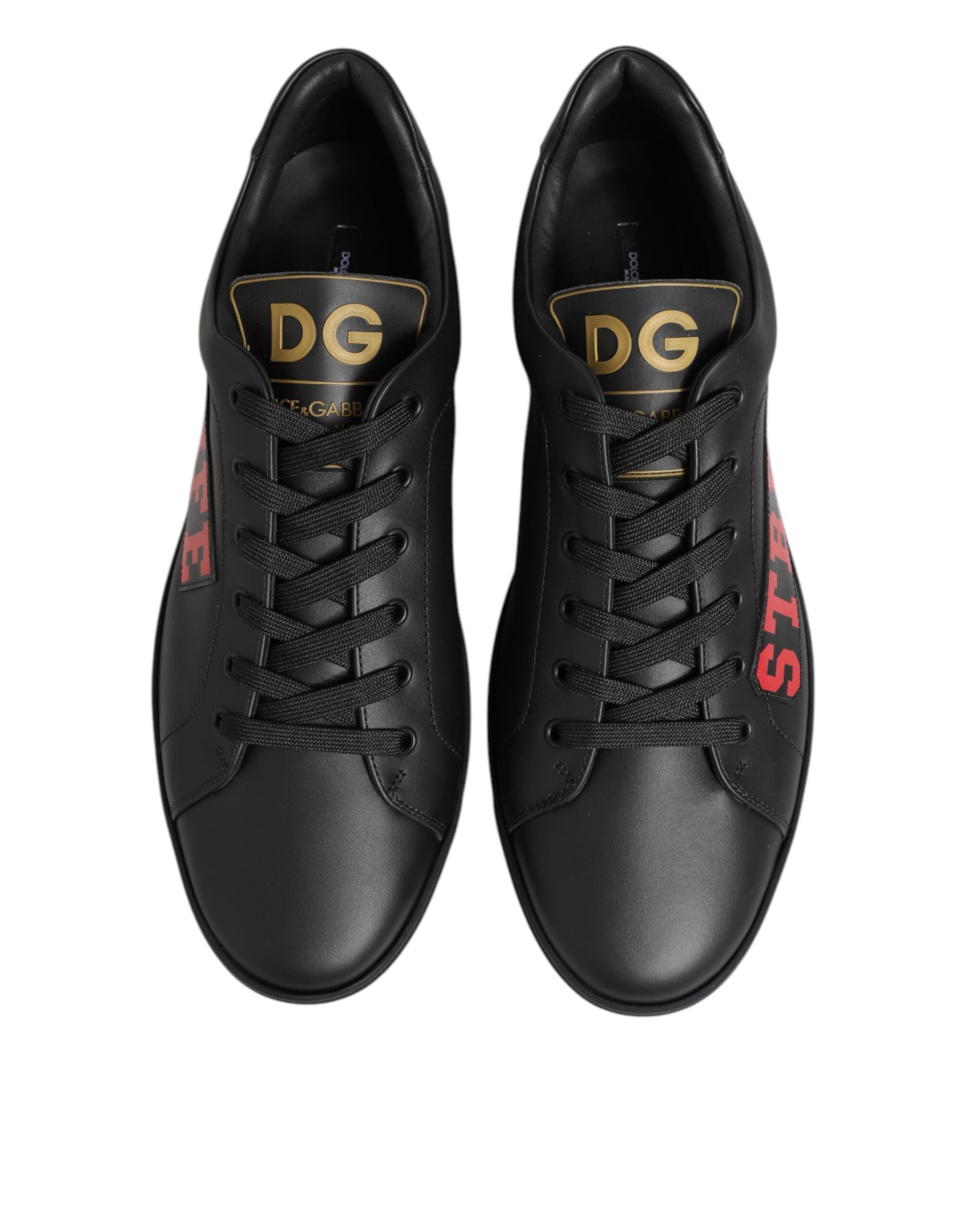 Dolce & Gabbana Black Street Life Low Top Men Sneakers Shoes | Regal Royce
