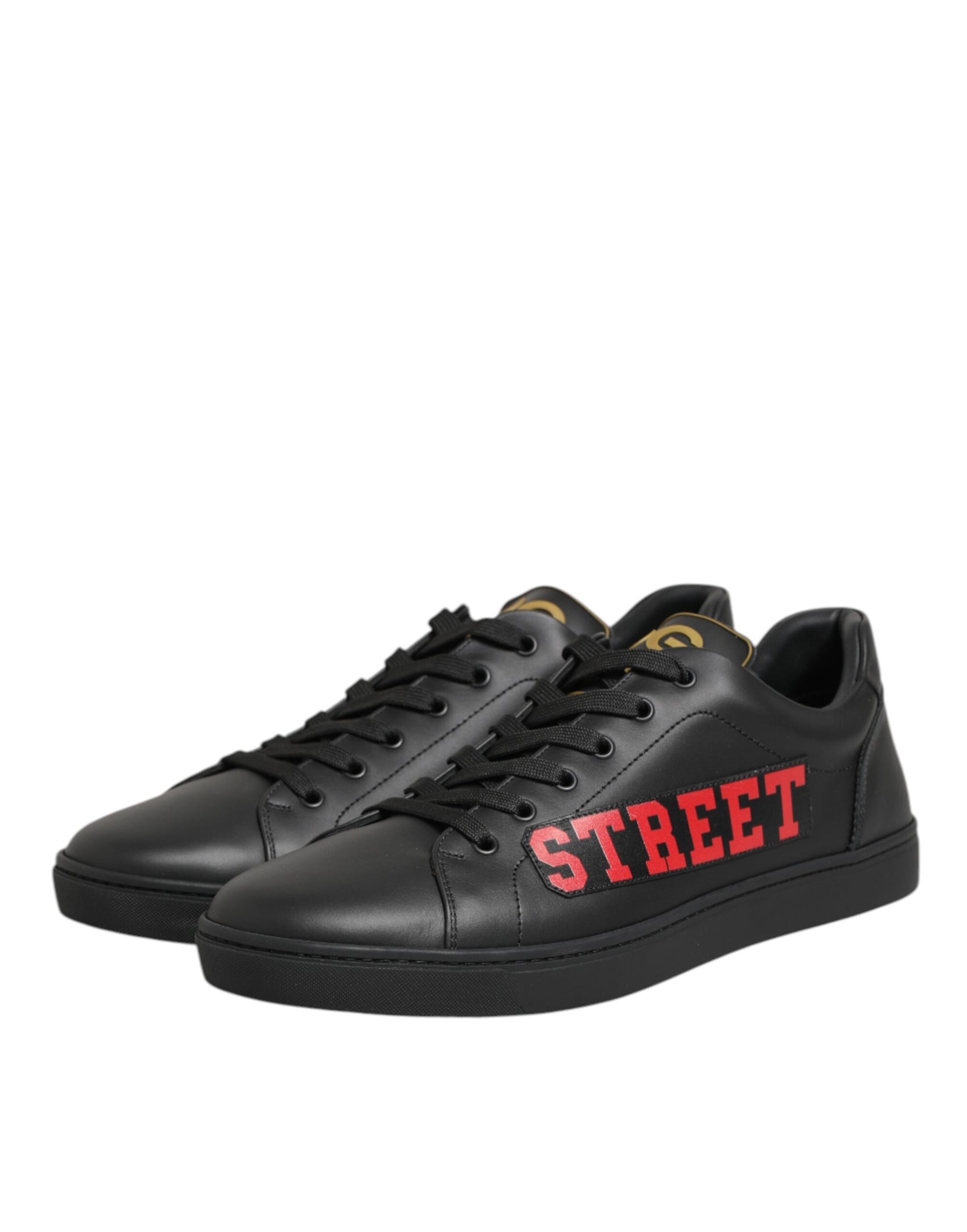 Dolce & Gabbana Black Street Life Low Top Men Sneakers Shoes | Regal Royce