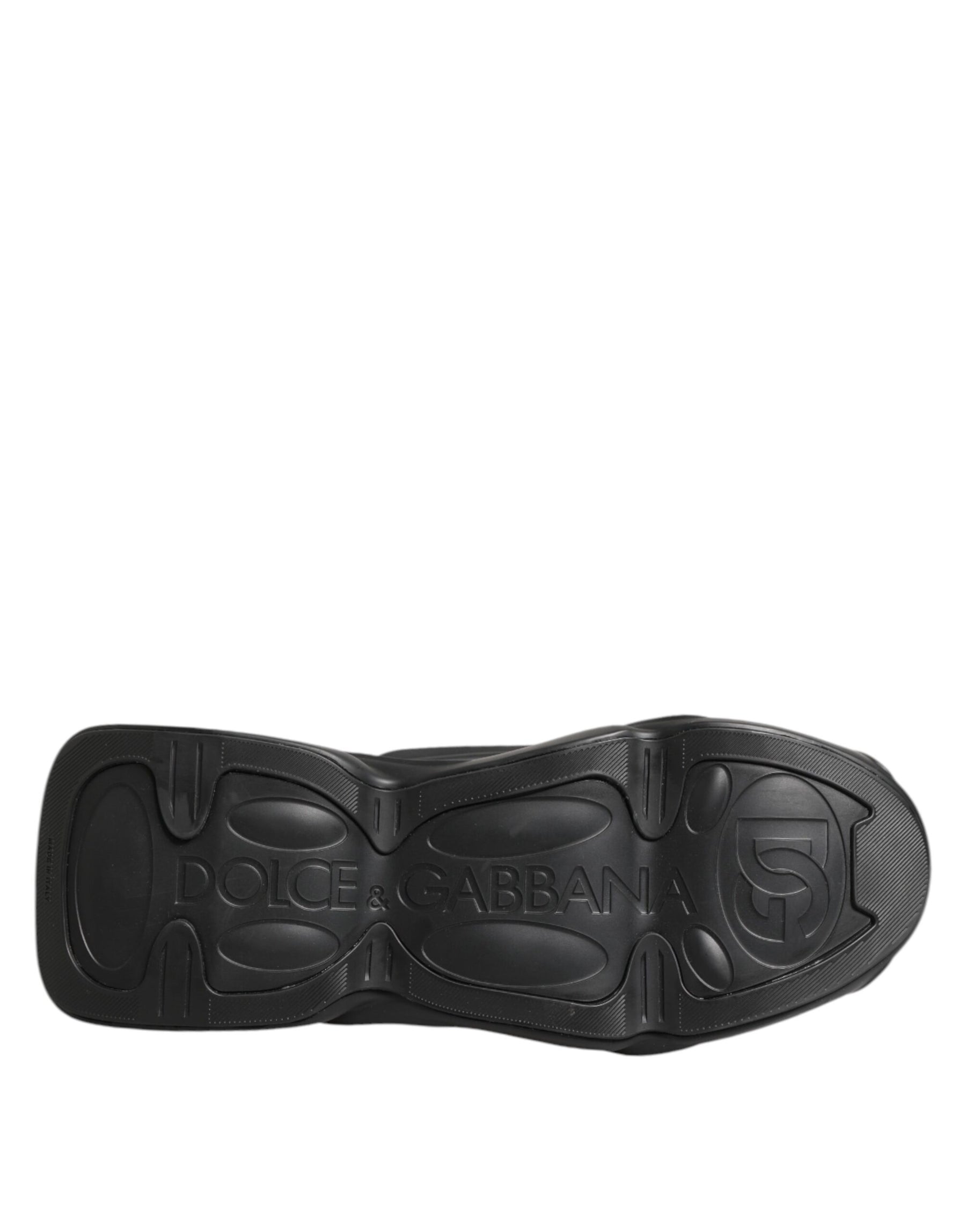 Dolce & Gabbana Black Lace Up Wave Low Top Men Sneaker Shoes | Regal Royce