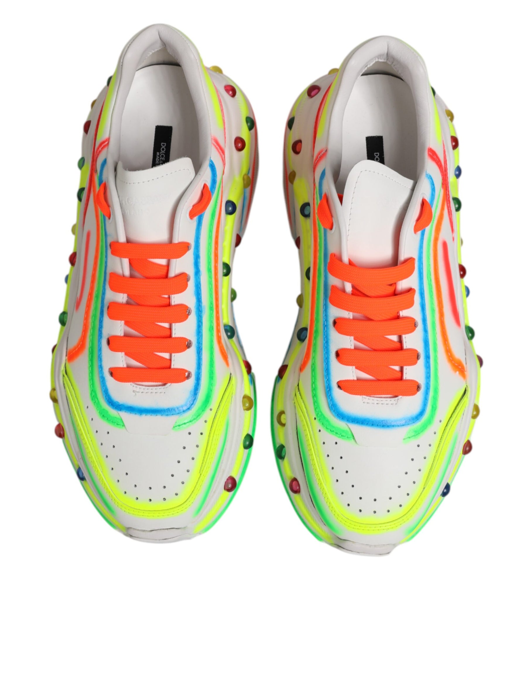 Dolce & Gabbana Multicolor Daymaster Low Top Sneakers Shoes | Regal Royce