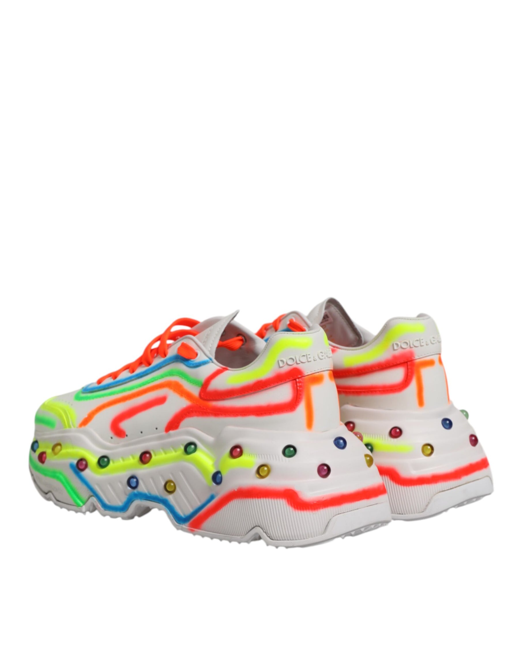 Dolce & Gabbana Multicolor Daymaster Low Top Sneakers Shoes | Regal Royce
