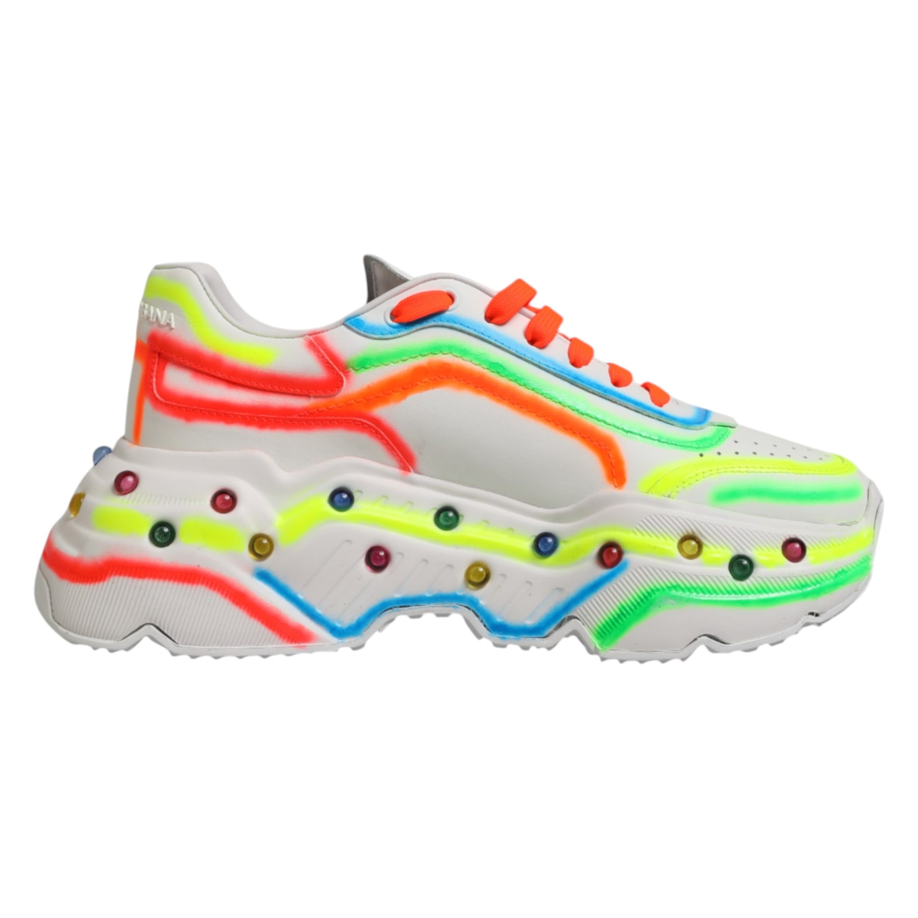 Dolce & Gabbana Multicolor Daymaster Low Top Sneakers Shoes | Regal Royce