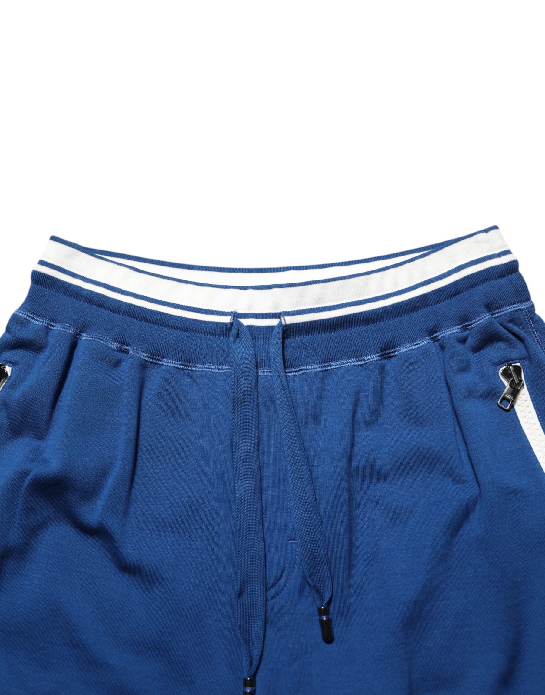 Dolce & Gabbana Blue Cotton Blend Bermuda Sweatpants Shorts | Regal Royce