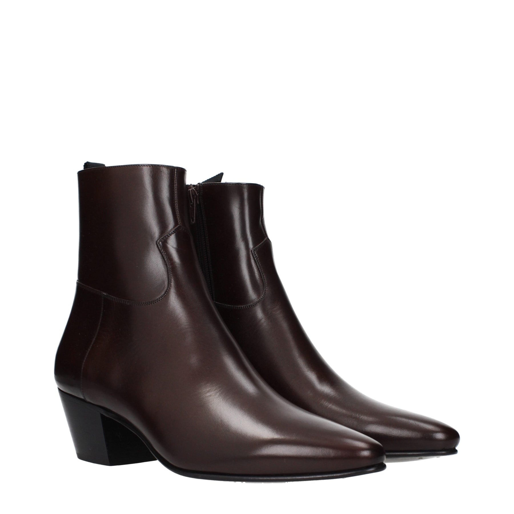Celine Red Leather Ankle Boots | Regal Royce