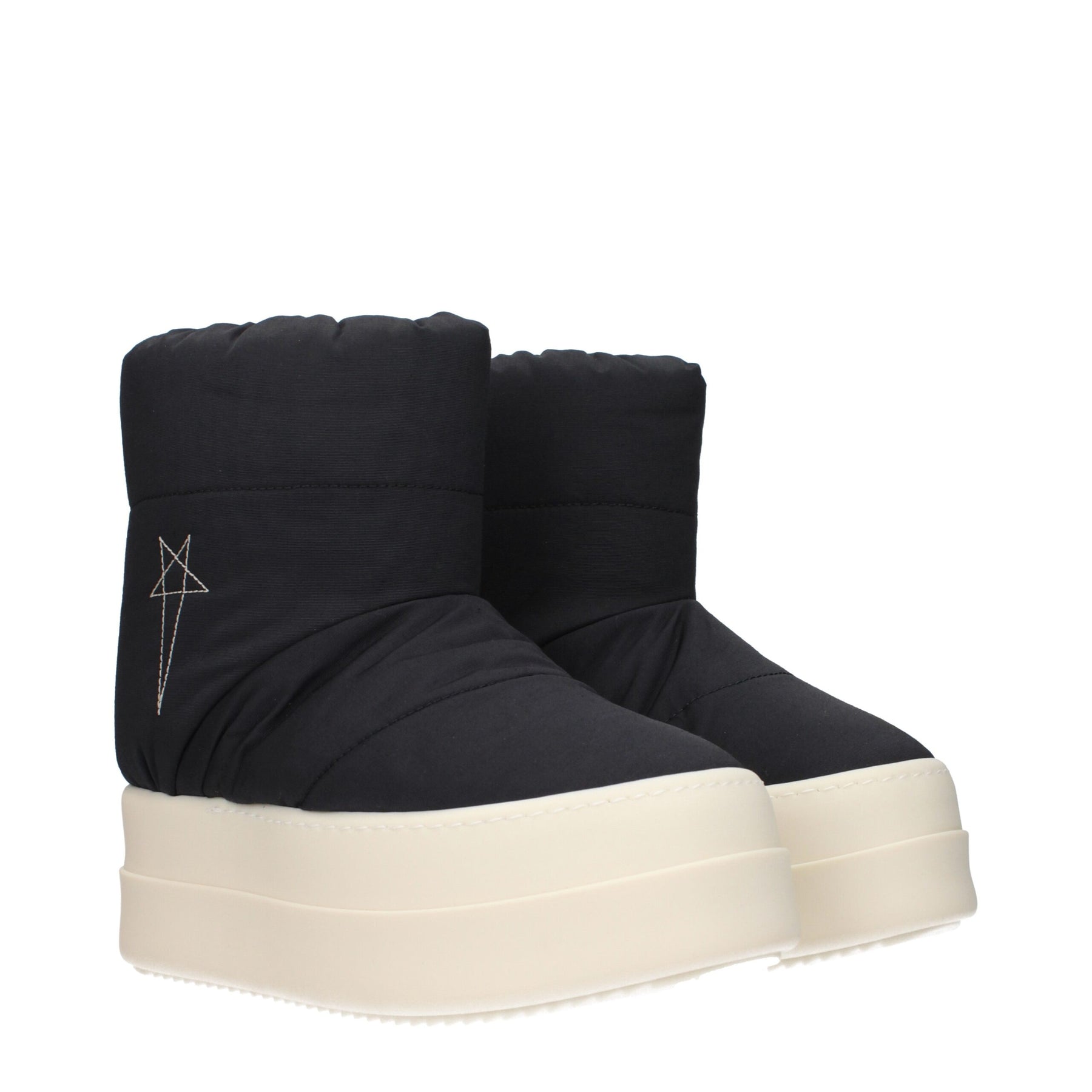 Rick Owens Black Fabric Ankle Boots | Regal Royce
