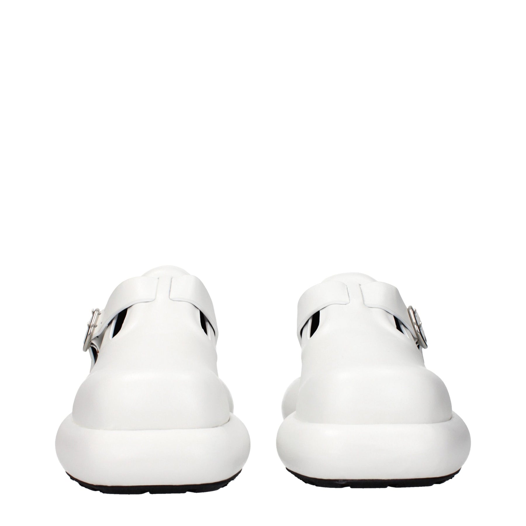 Jil Sander White Leather Slip-On Loafers | Regal Royce