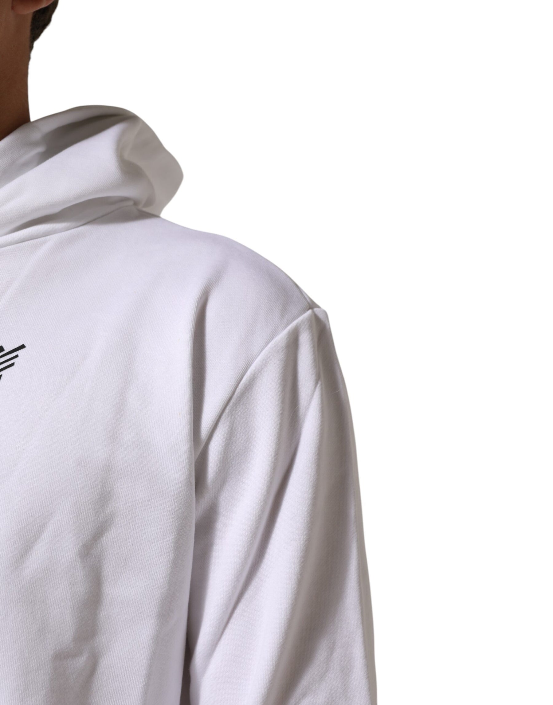 Dolce & Gabbana White Sacred Heart Hooded Sweatshirt Sweater | Regal Royce