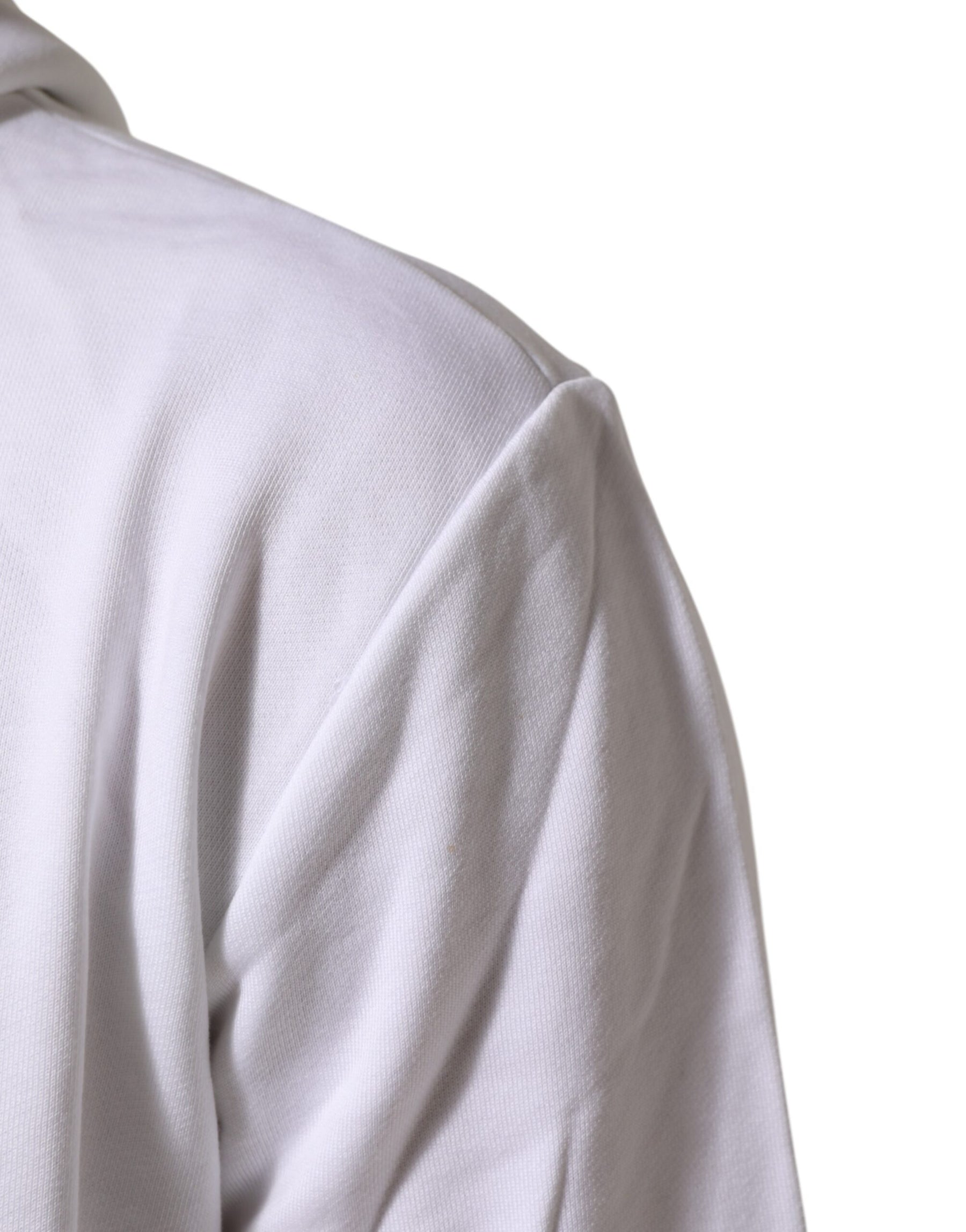 Dolce & Gabbana White Sacred Heart Hooded Sweatshirt Sweater | Regal Royce